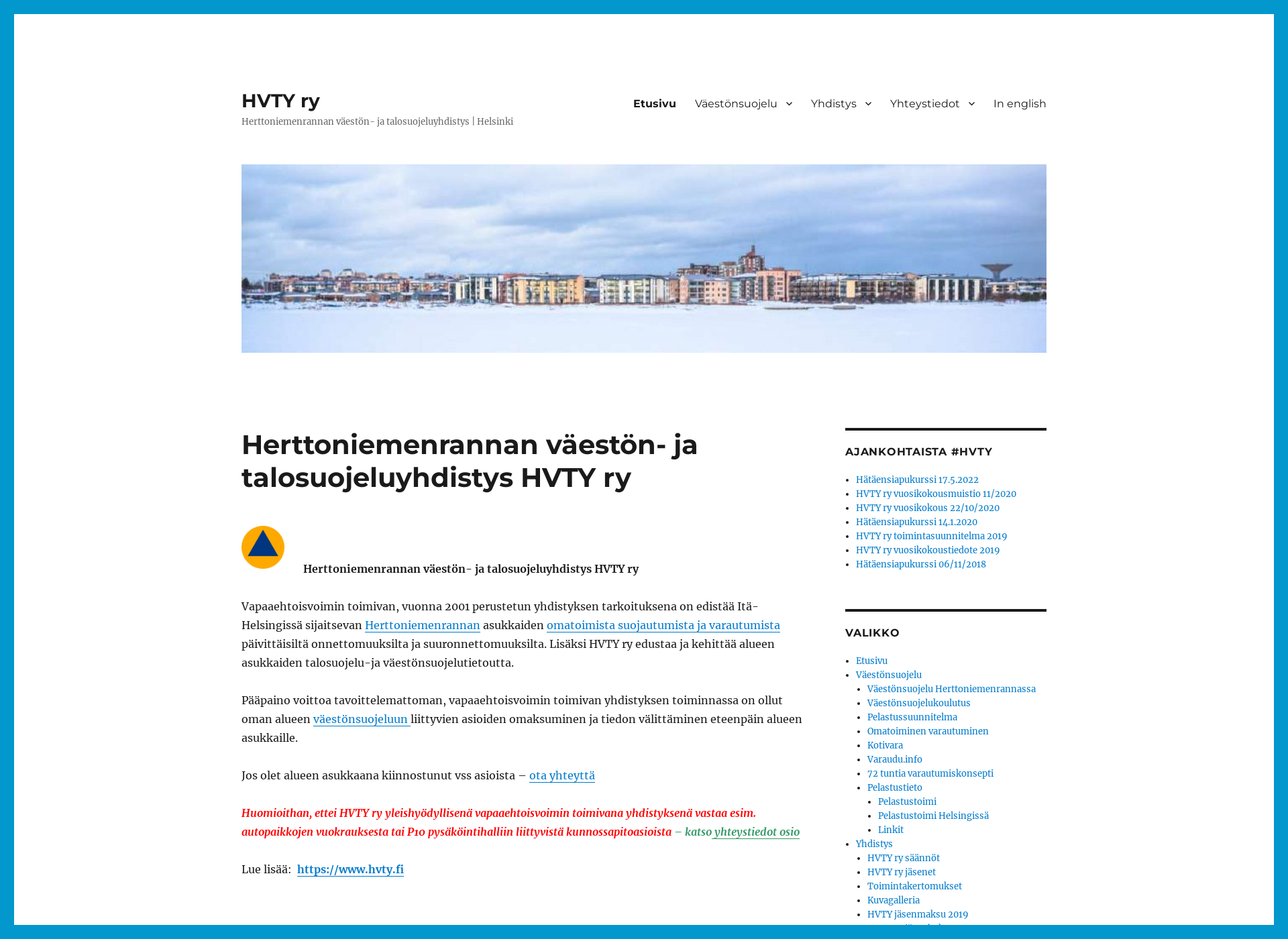 Screenshot for hvty.fi