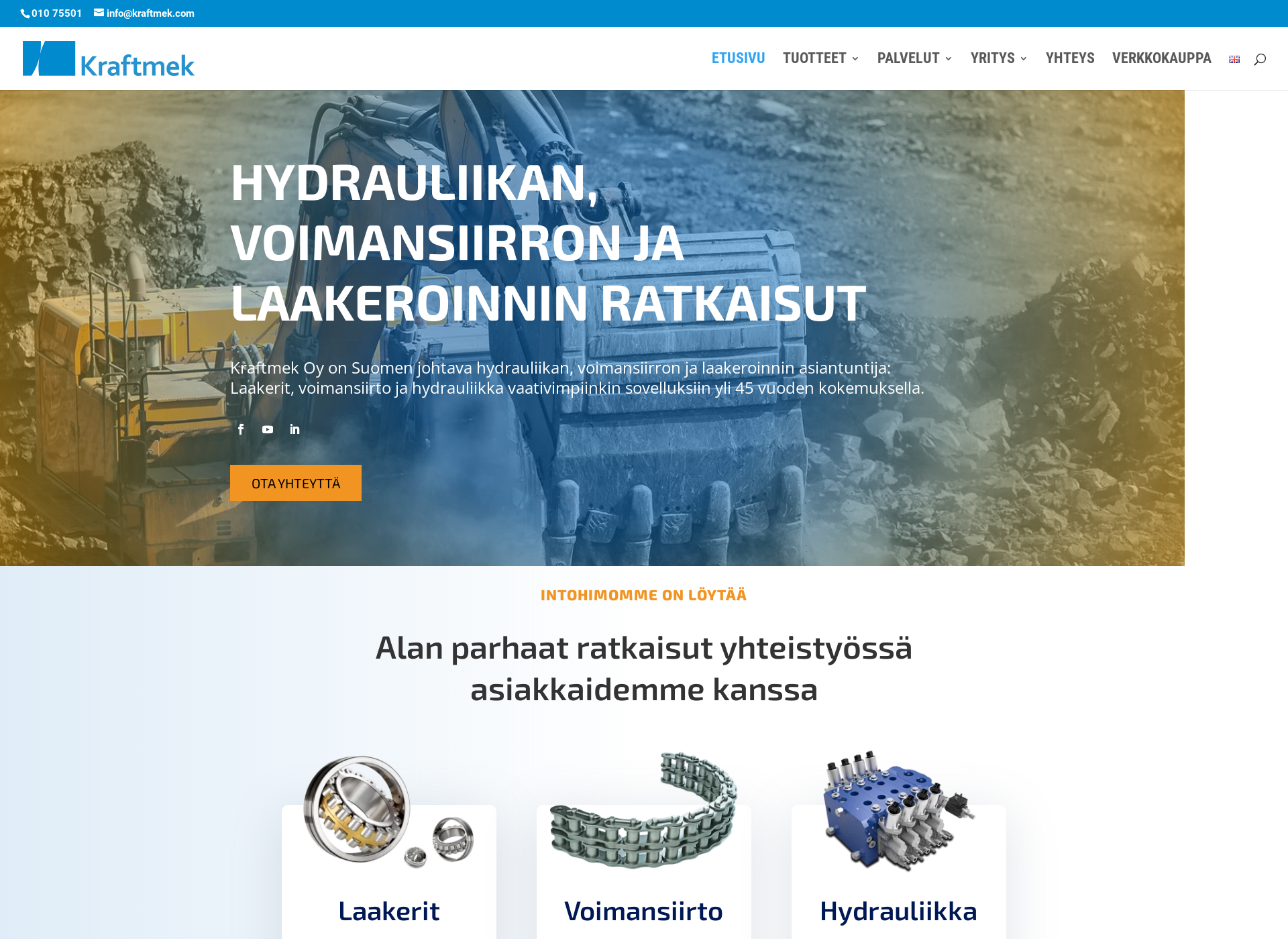 Screenshot for hydro-material.fi