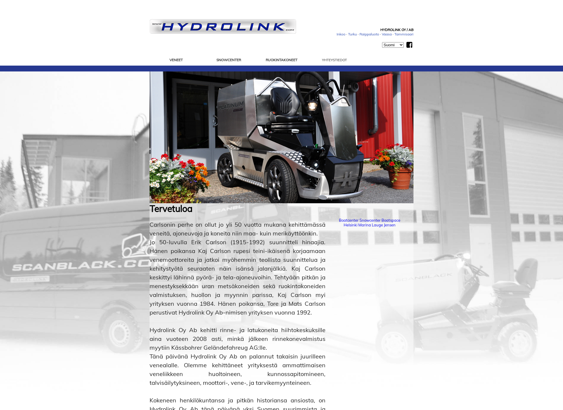 Skärmdump för hydrolink.com