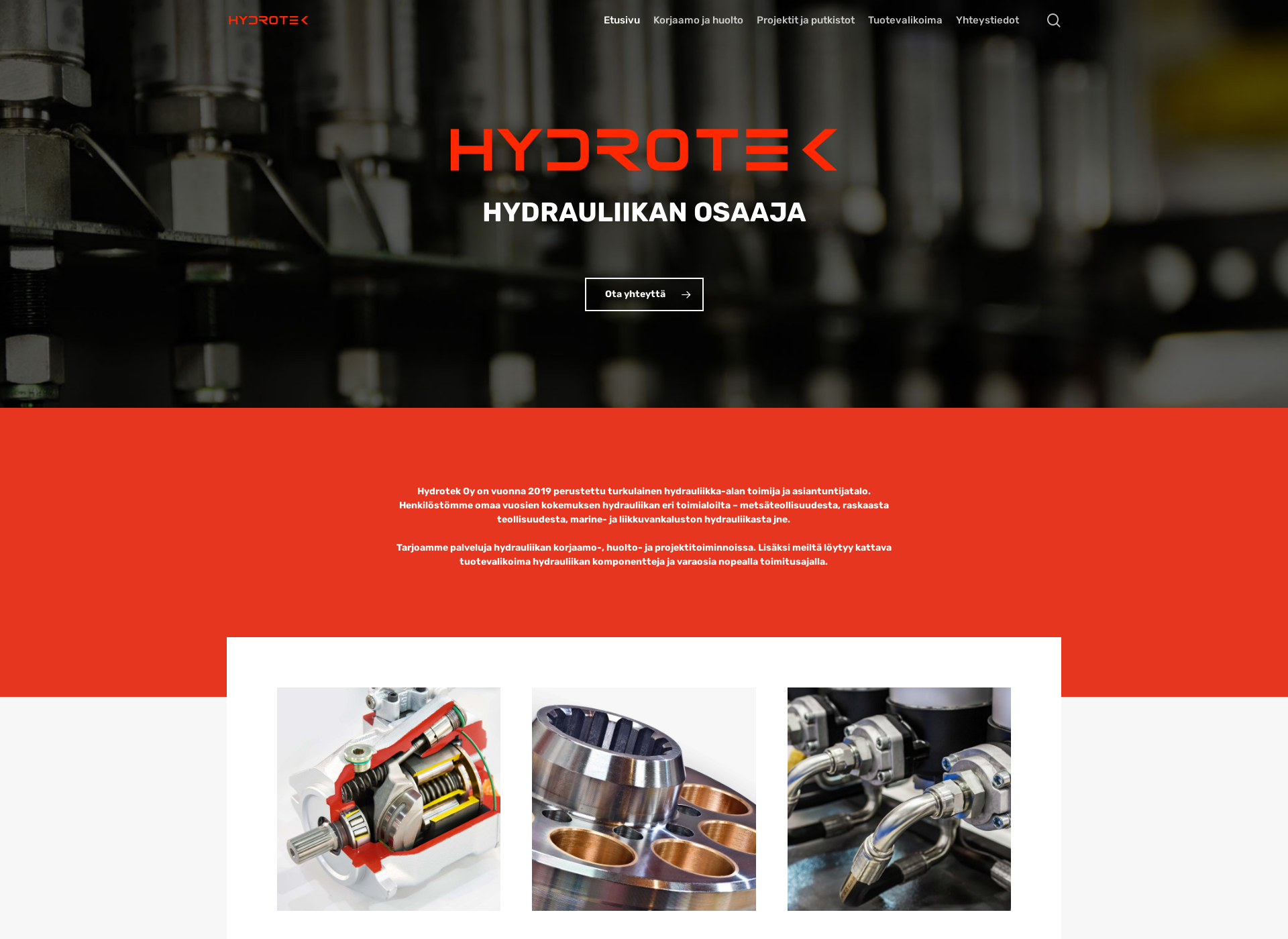 Screenshot for hydrotek.fi