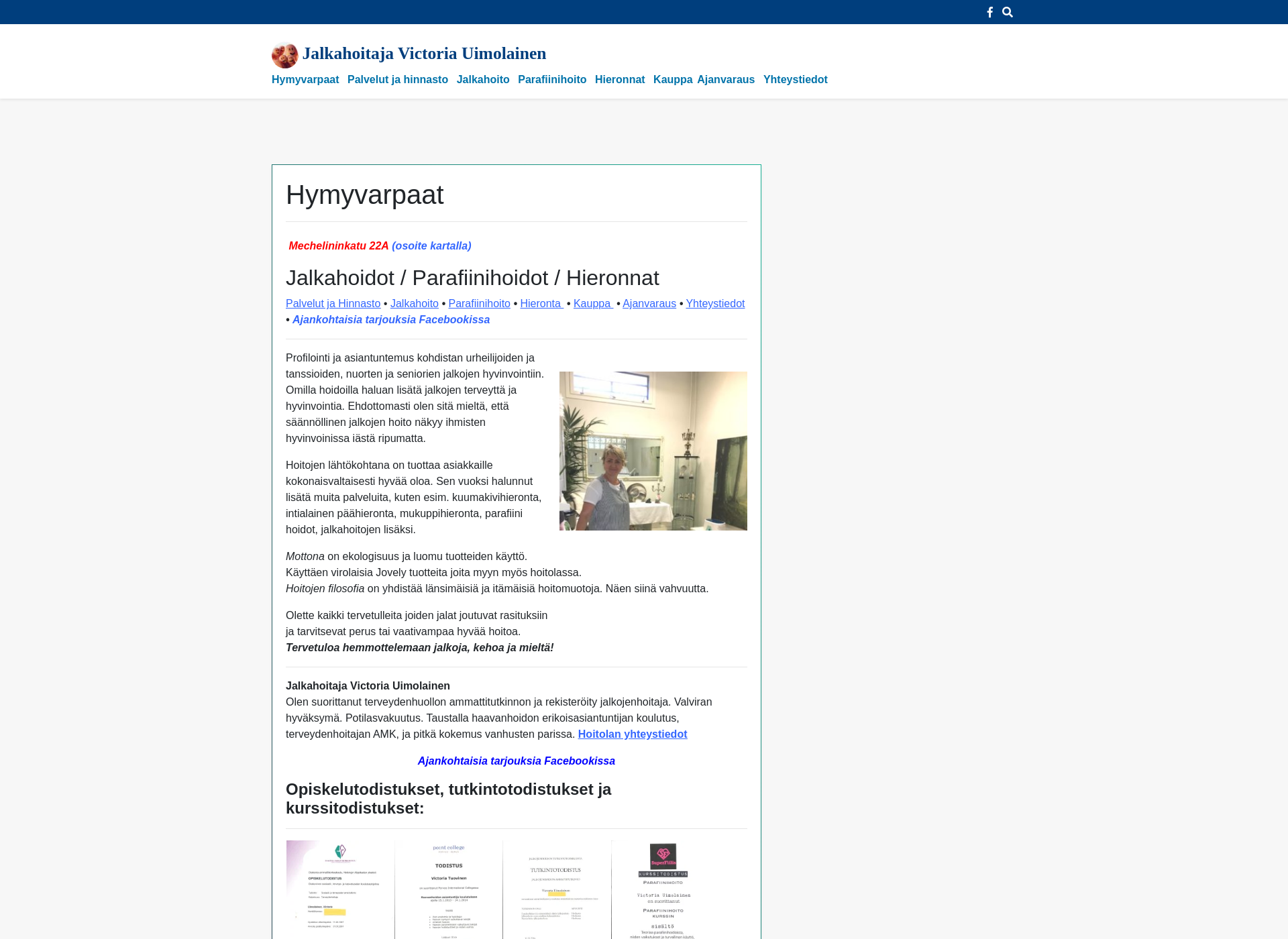 Screenshot for hymyvarpaat.fi
