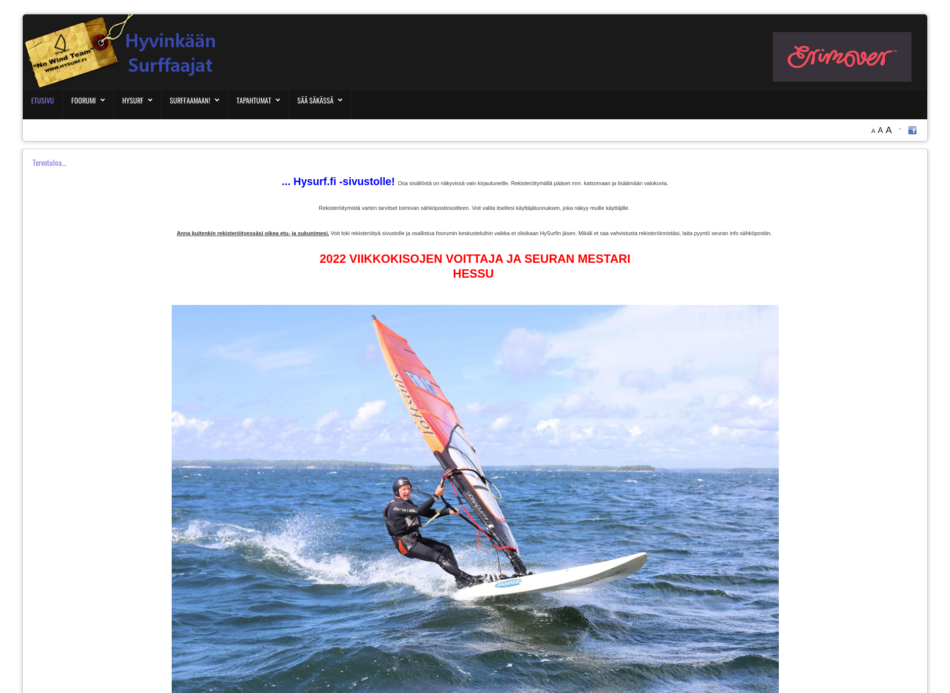 Screenshot for hysurf.fi