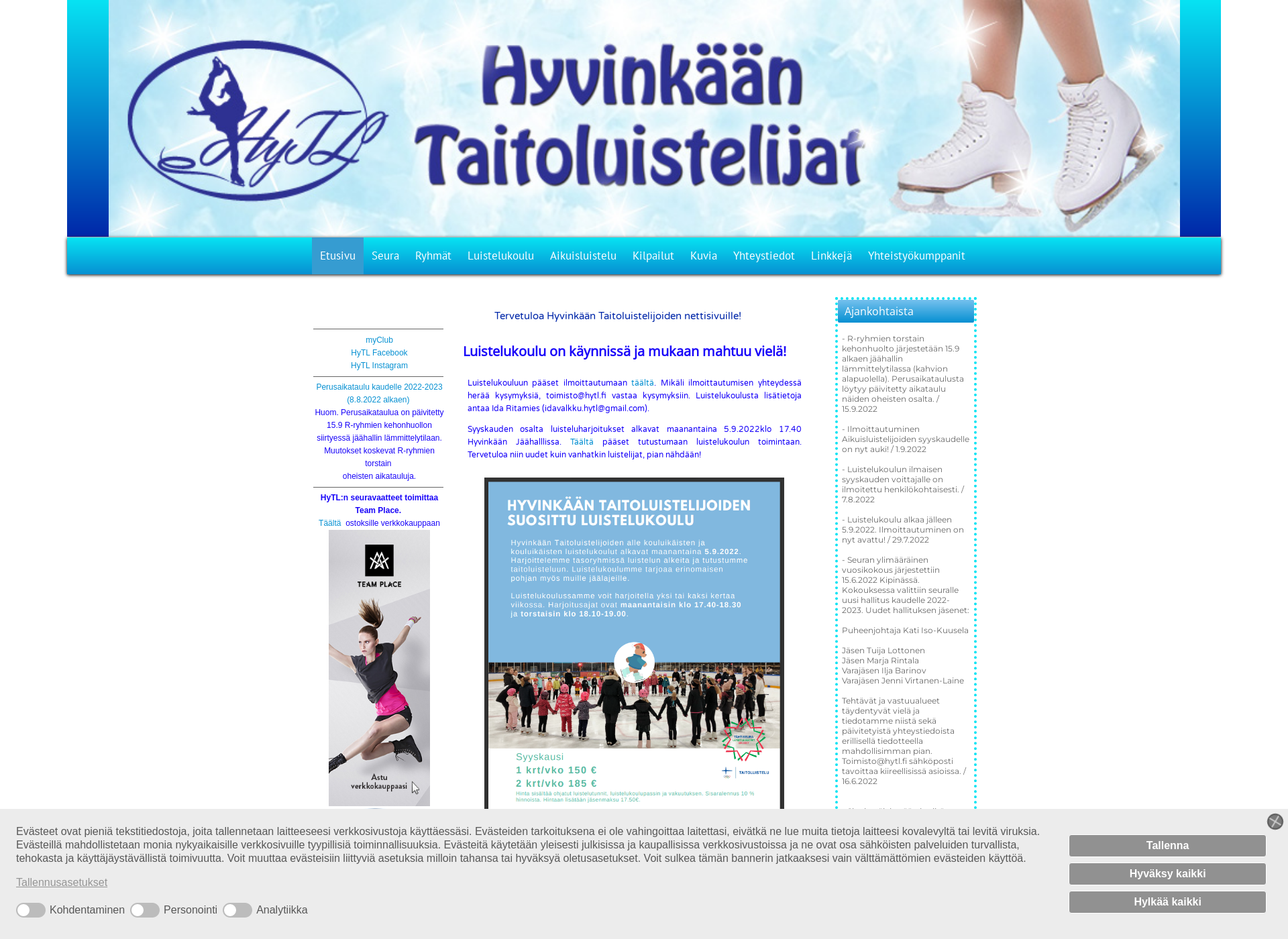 Skärmdump för hytl.fi