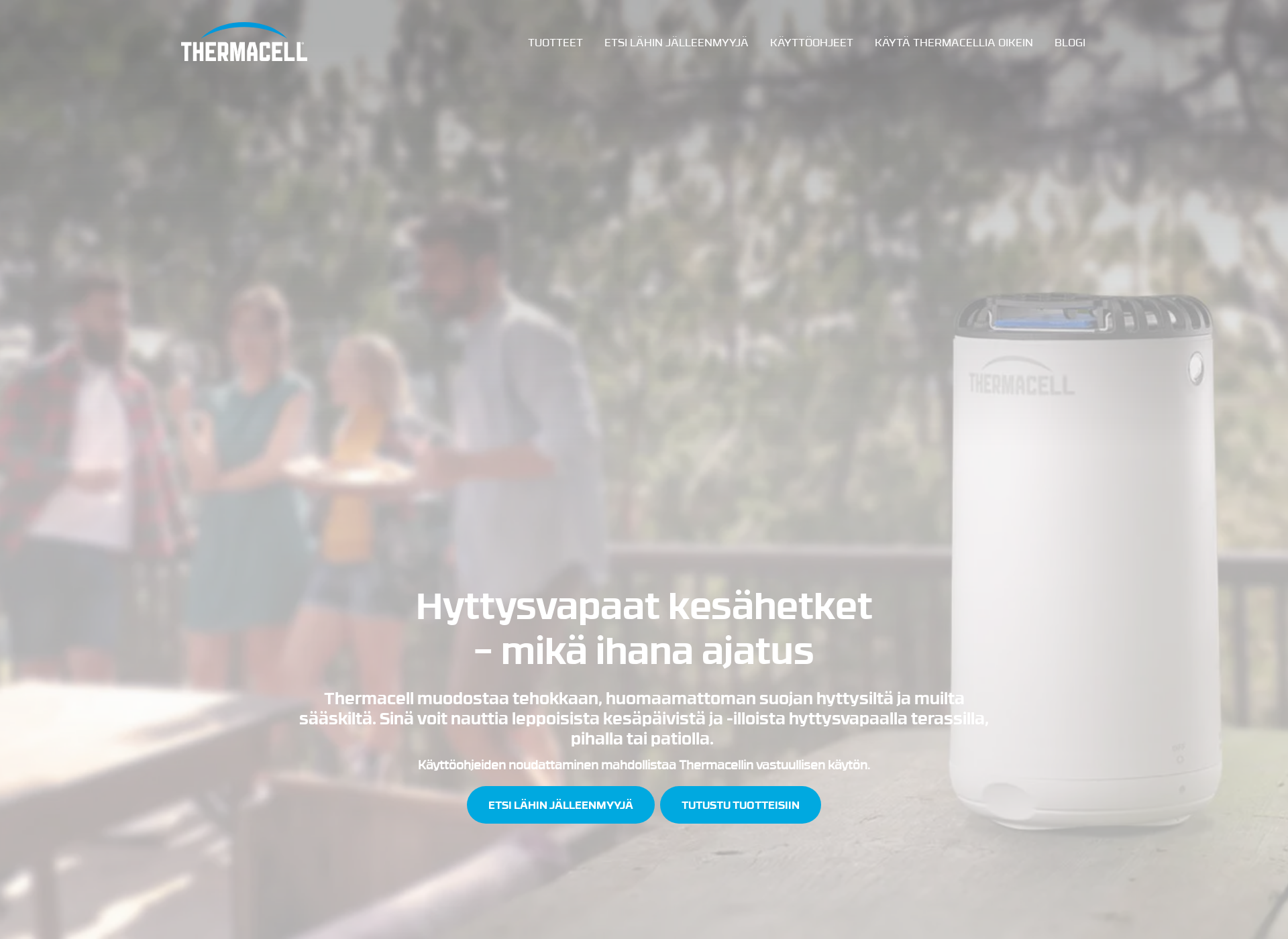 Screenshot for hyttysvapaa.fi