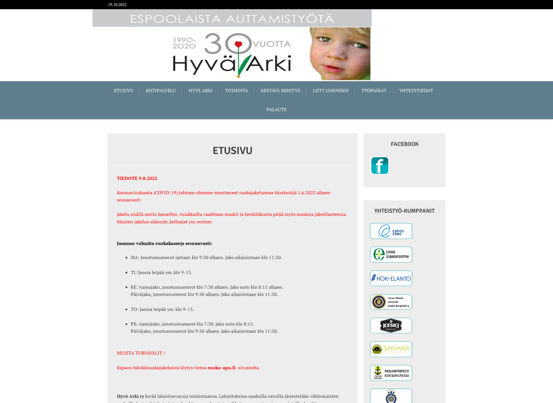 Screenshot for hyva-arki.fi