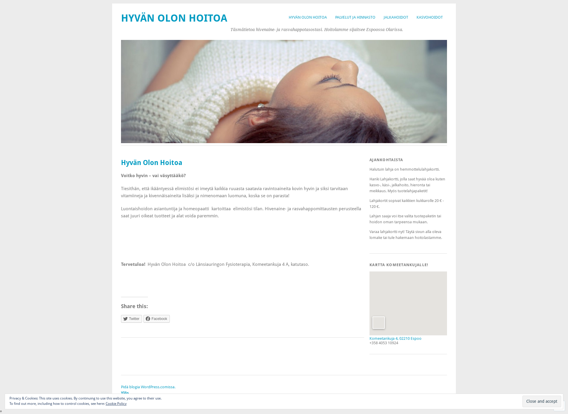 Screenshot for hyvanolonhoitoa.fi