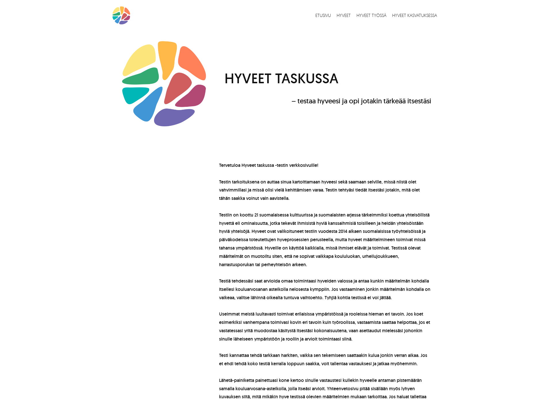 Screenshot for hyveettaskussa.fi