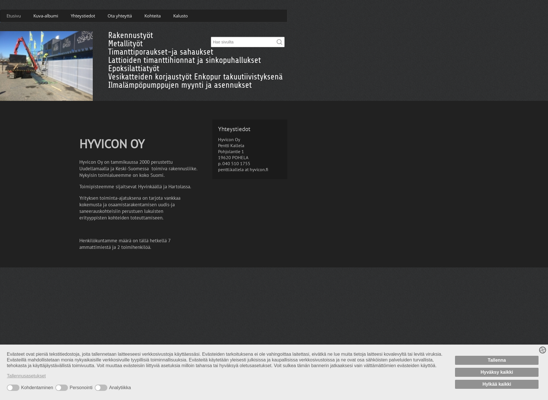 Screenshot for hyvicon.fi