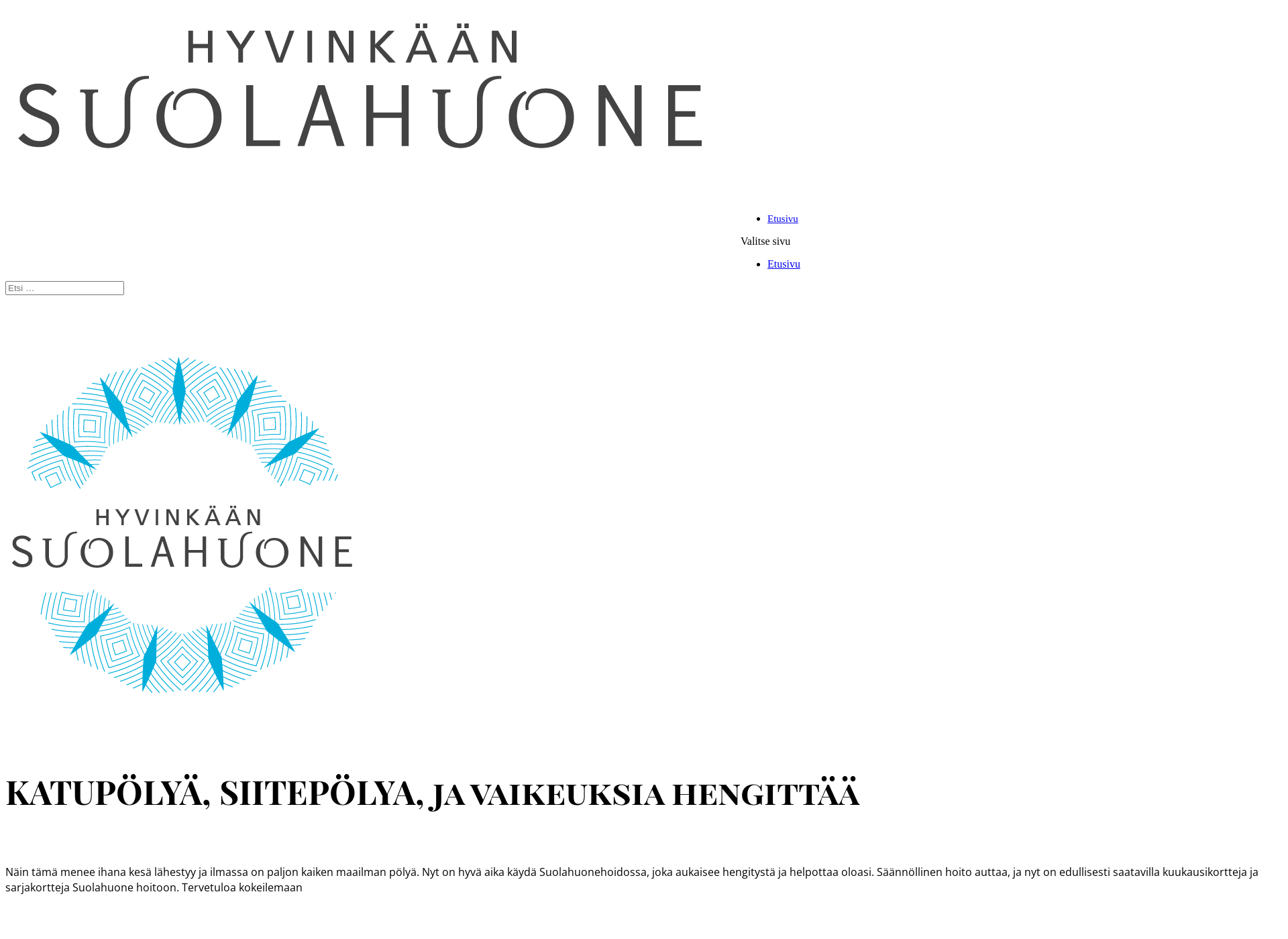 Screenshot for hyvinkaansuolahuone.fi