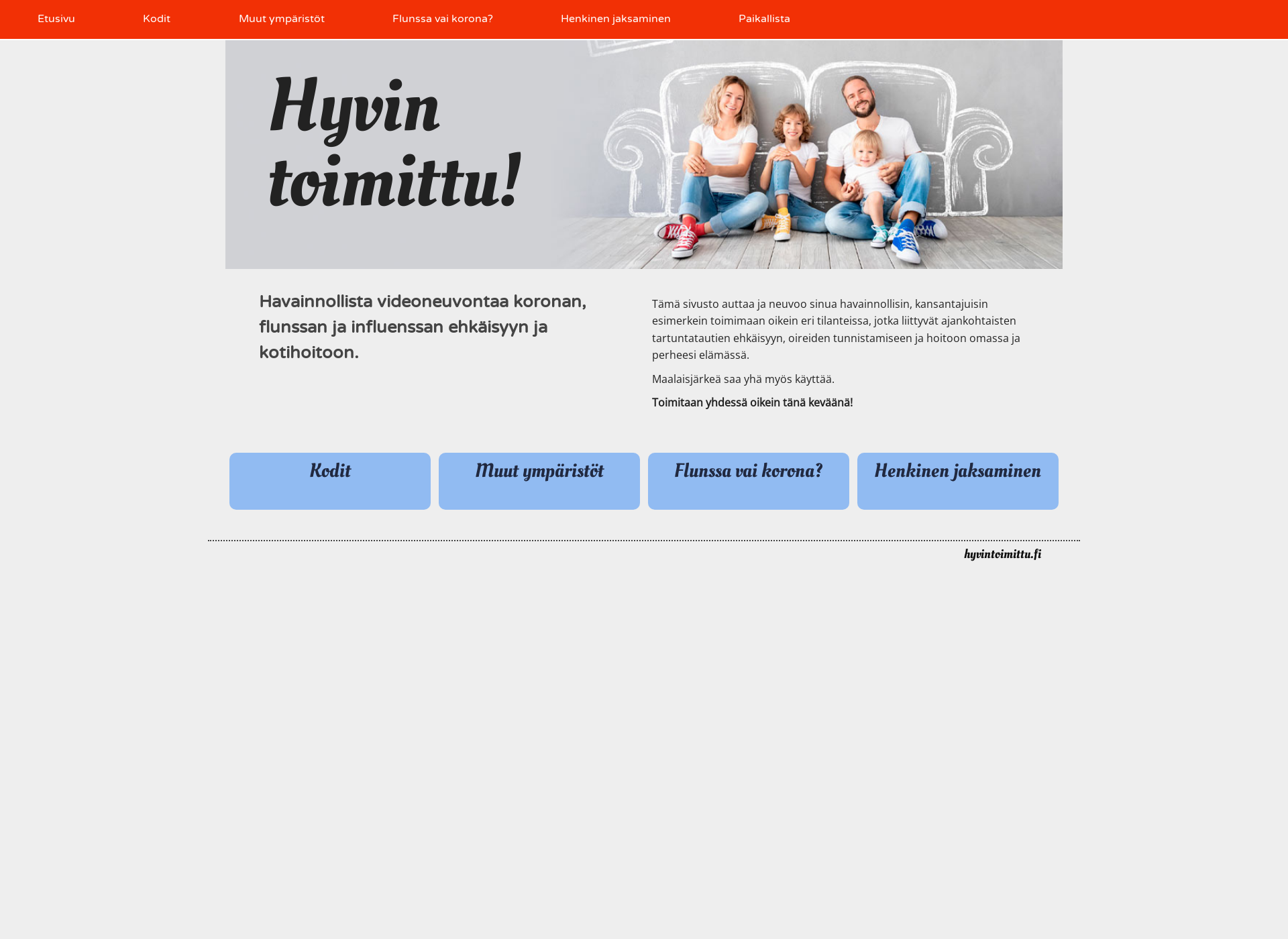 Screenshot for hyvintoimittu.fi
