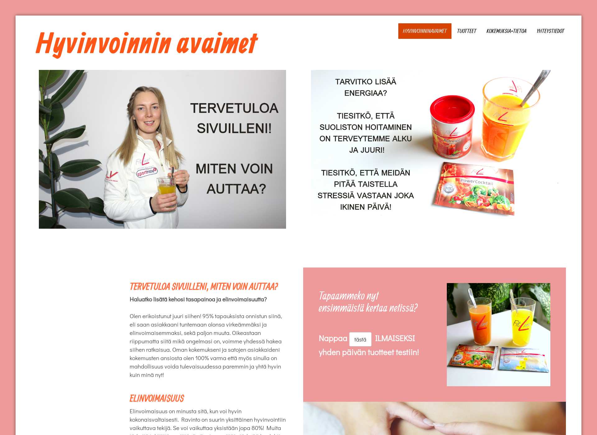 Screenshot for hyvinvoinninavaimet.fi