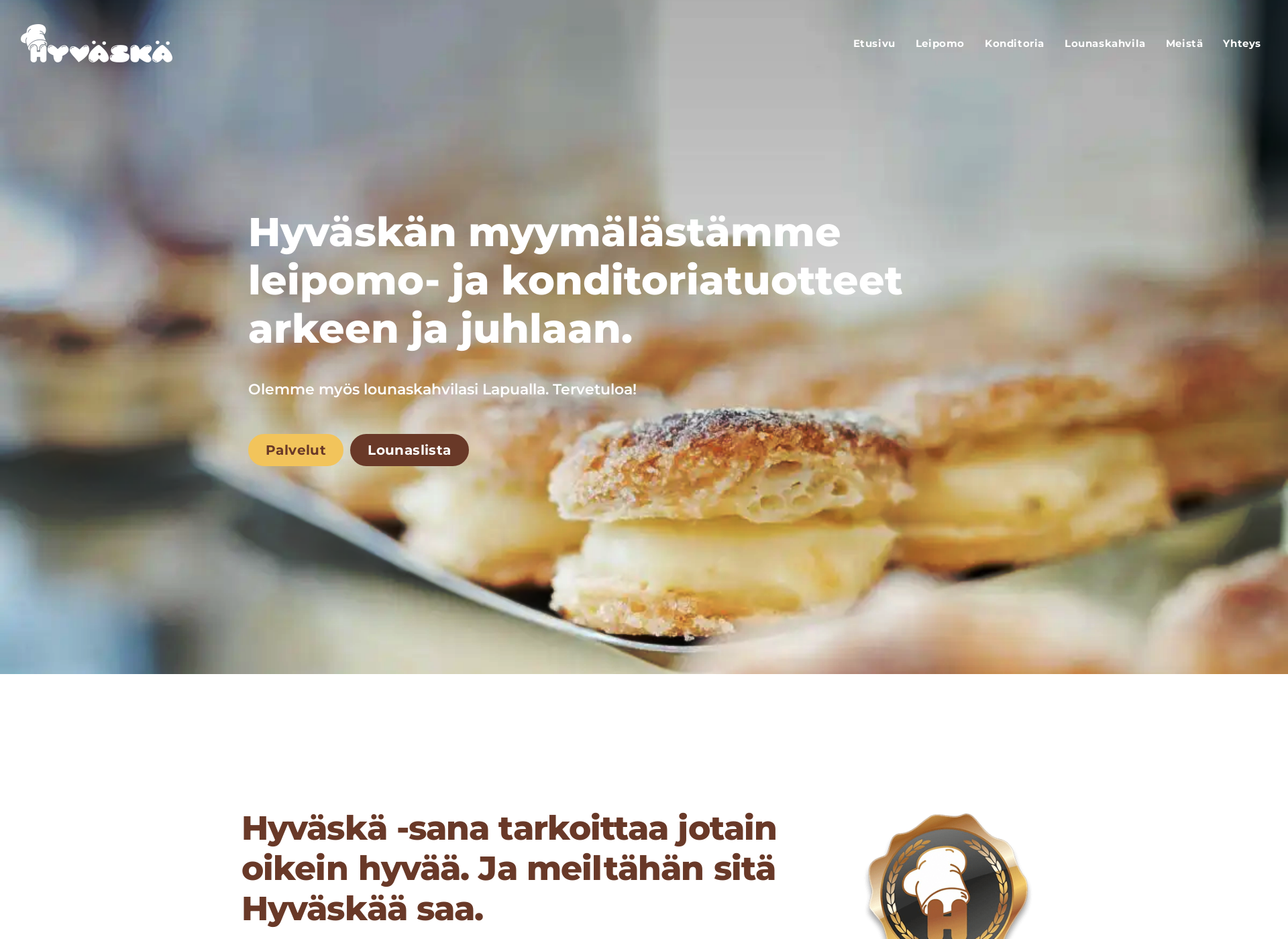 Screenshot for hyväskä.fi