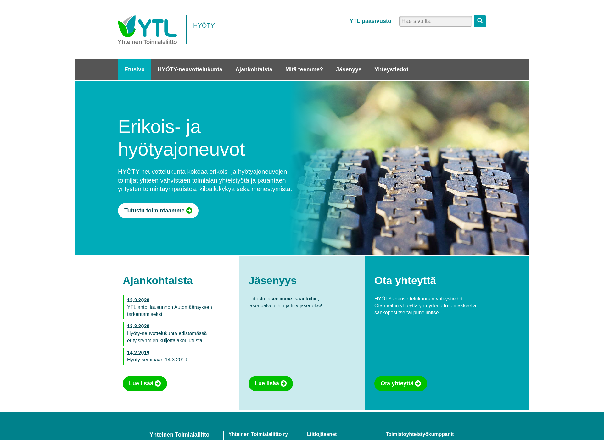 Screenshot for hyöty.fi