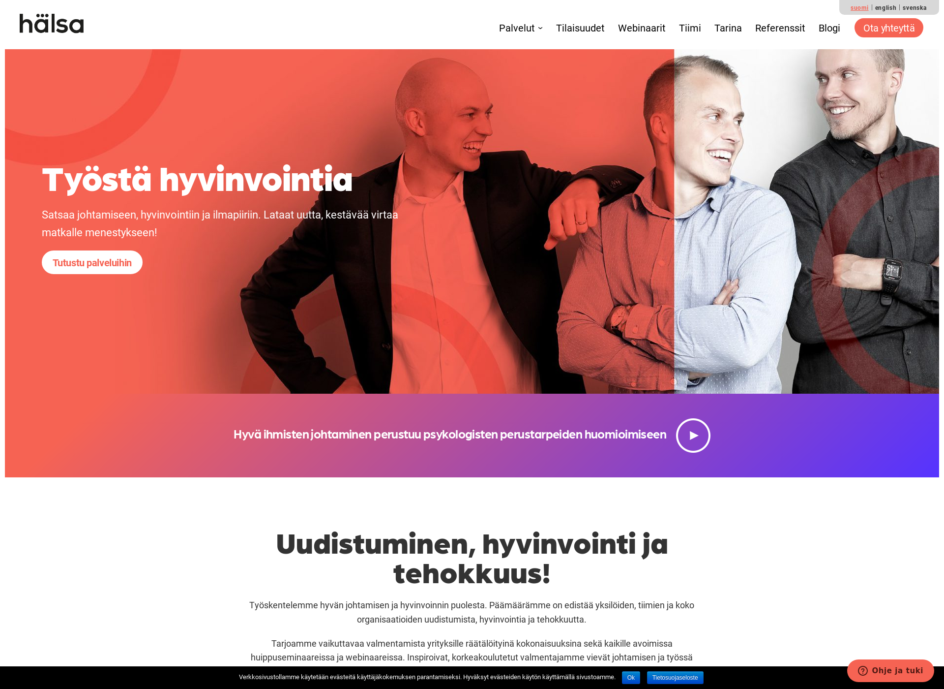 Screenshot for hälsa.fi