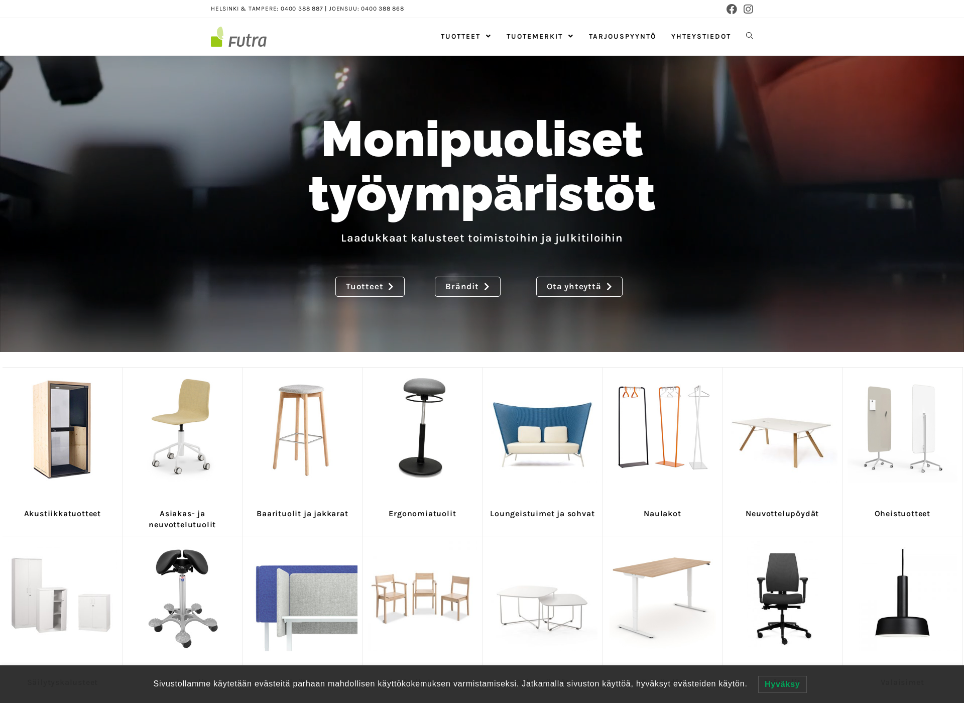 Näyttökuva ib-toimistokalusteet.fi