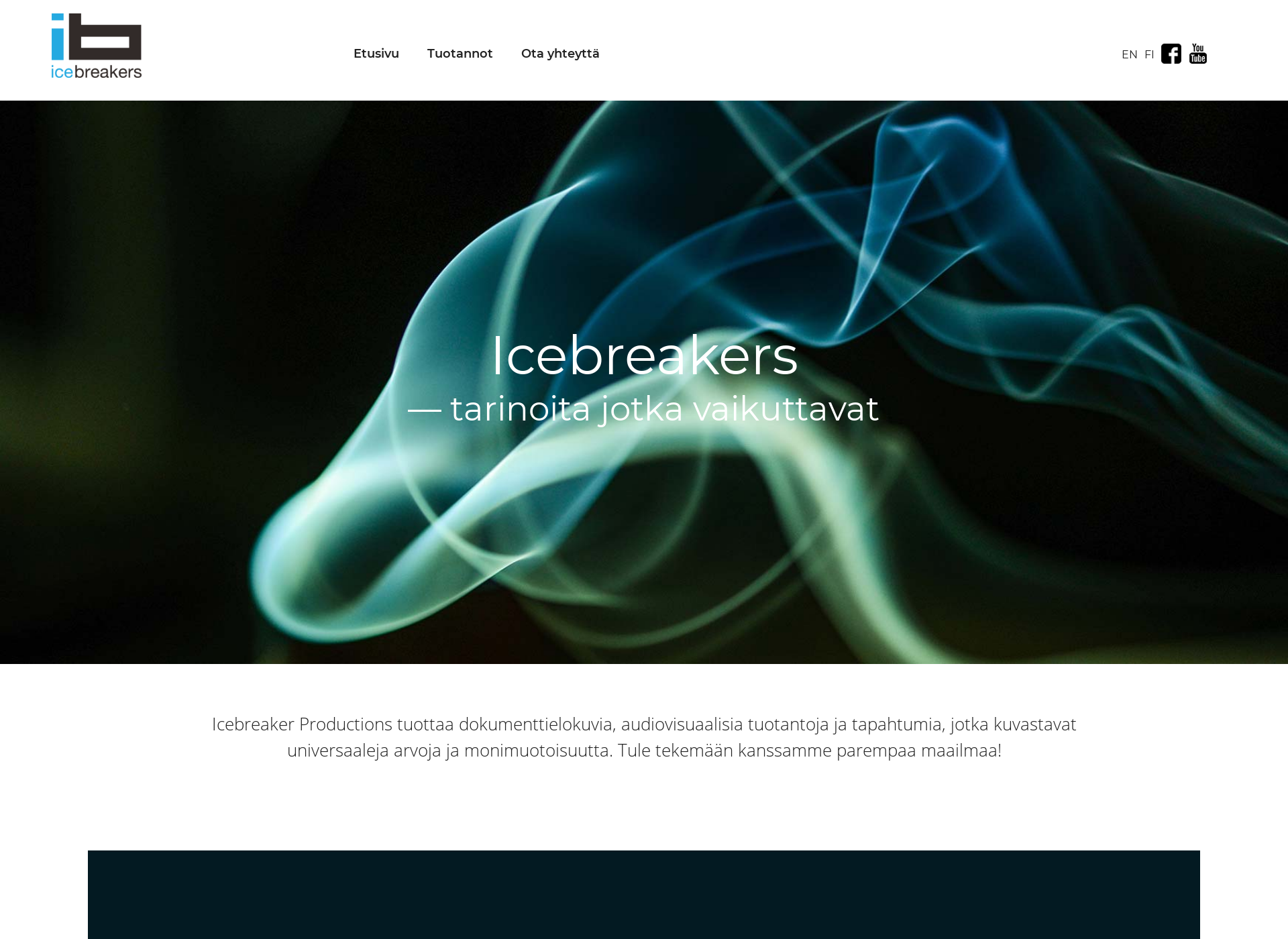 Skärmdump för icebreakerproductions.fi