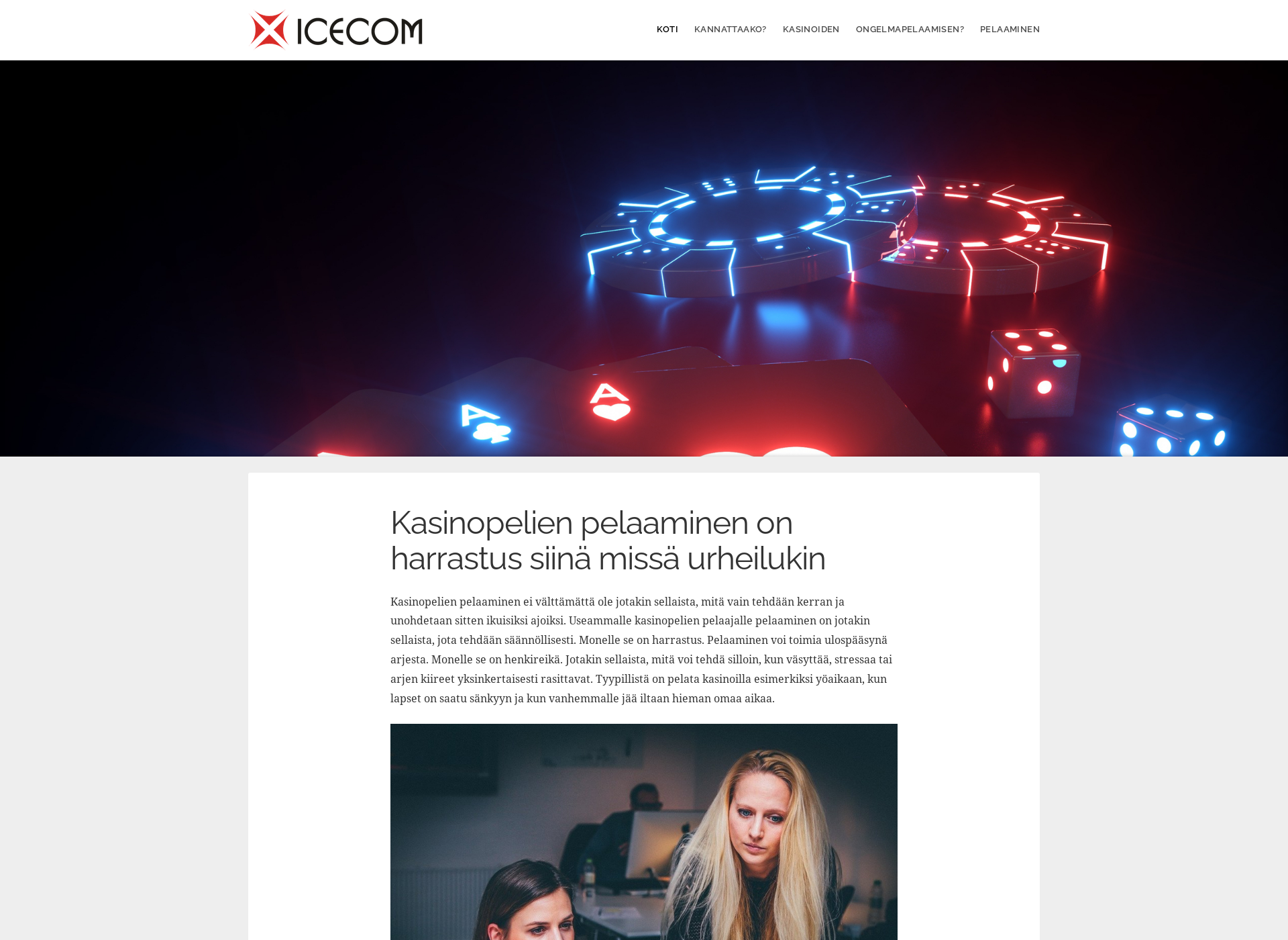 Screenshot for icecom.fi