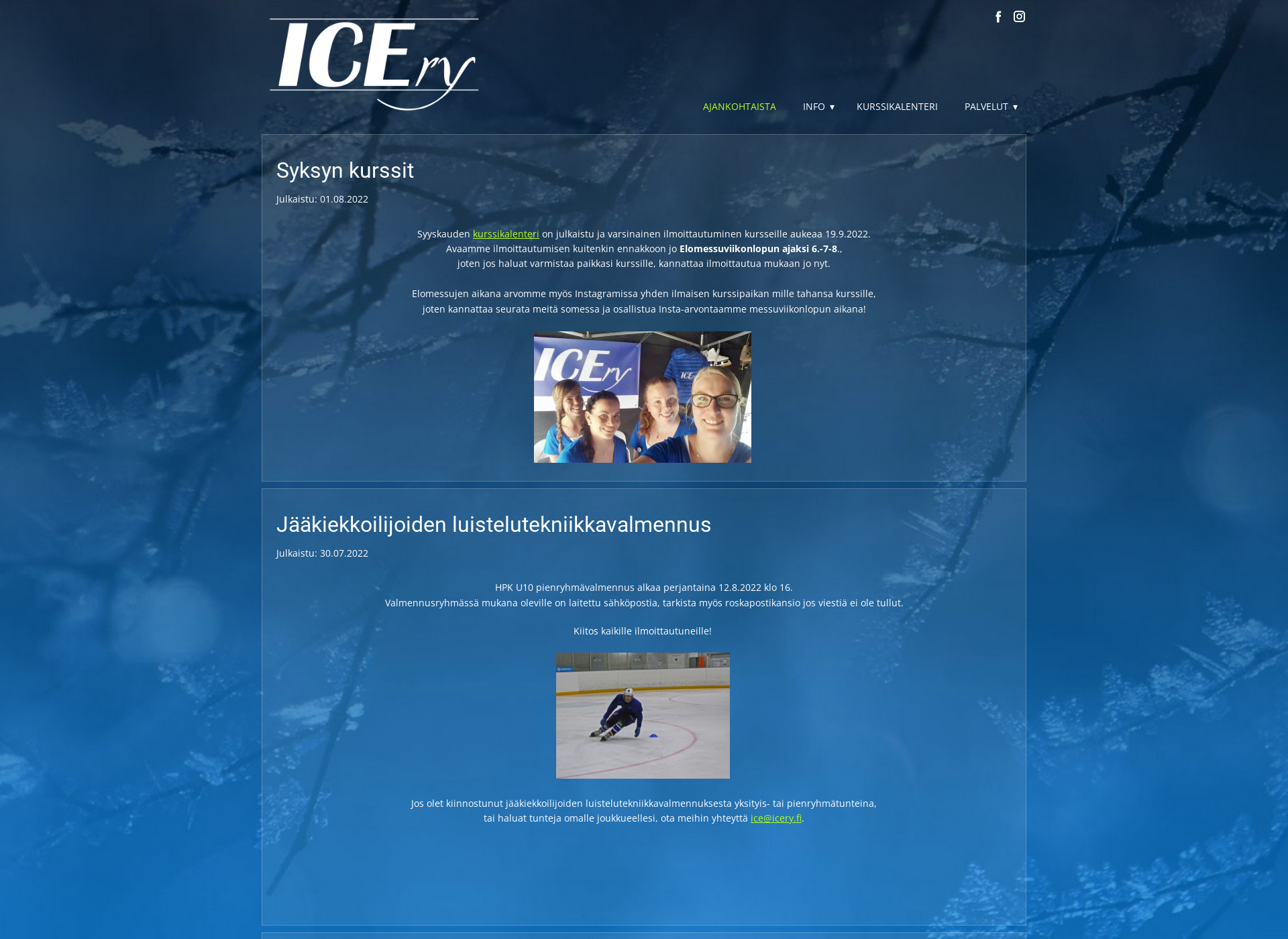 Screenshot for icery.fi