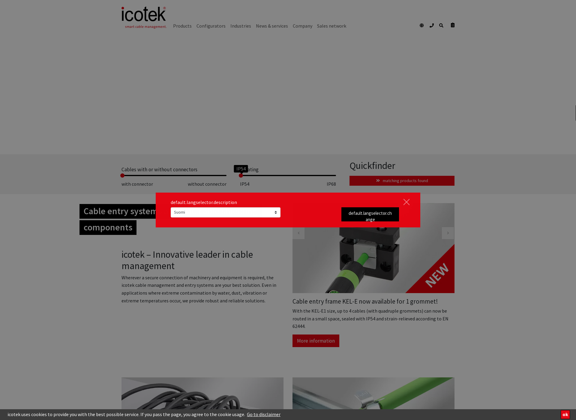 Screenshot for icotek.fi