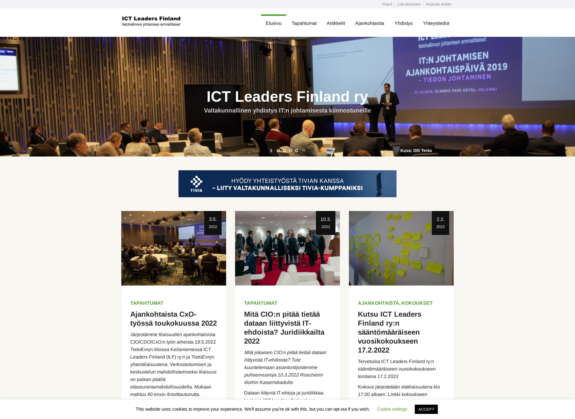 Skärmdump för ictleaders.fi