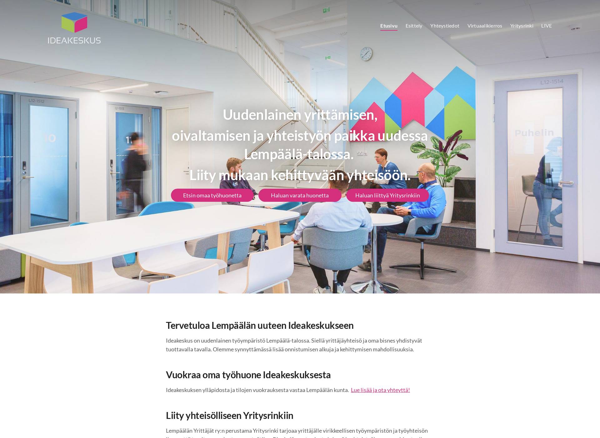 Screenshot for ideakeskus.fi