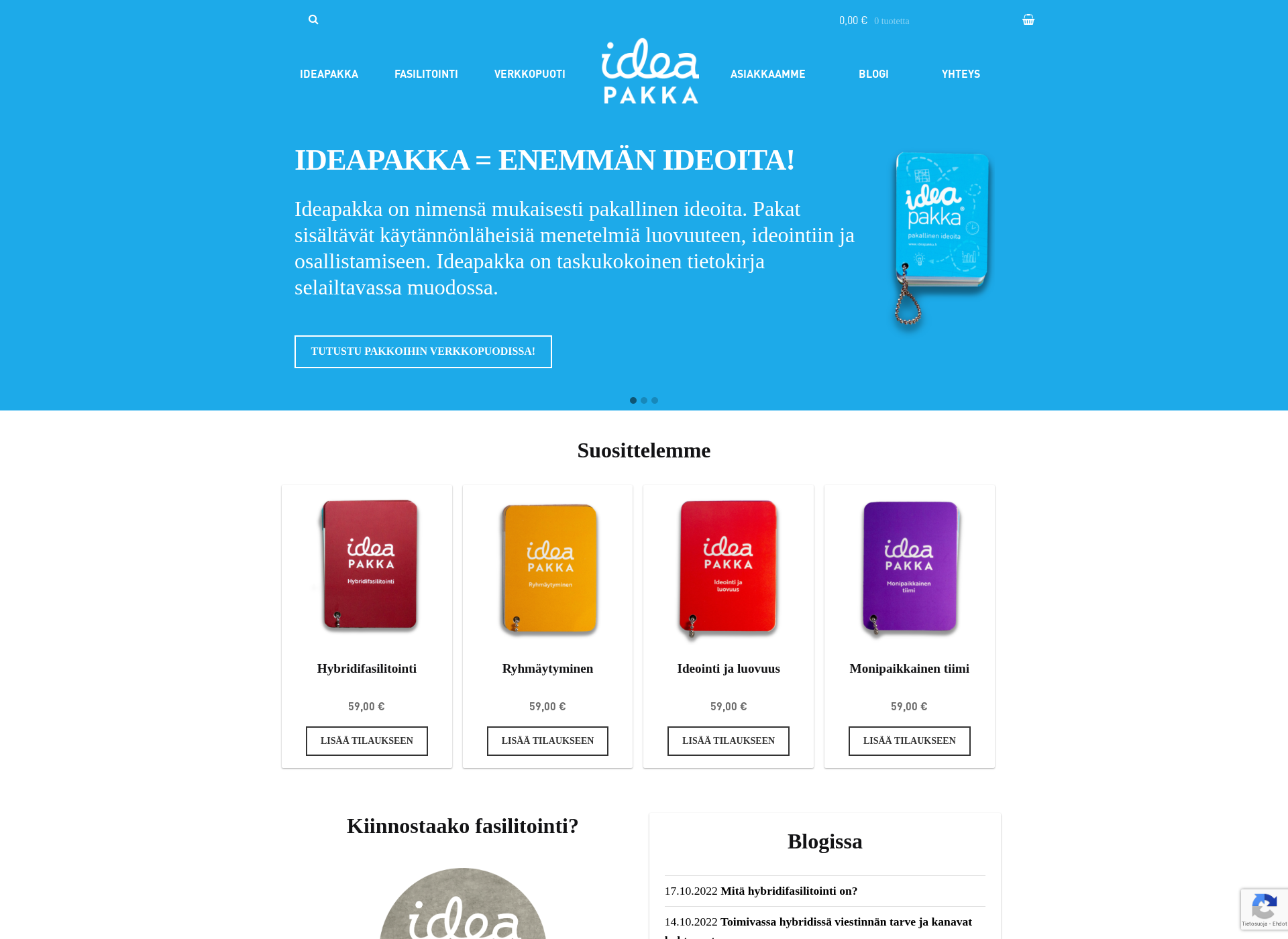 Screenshot for ideapakka.fi
