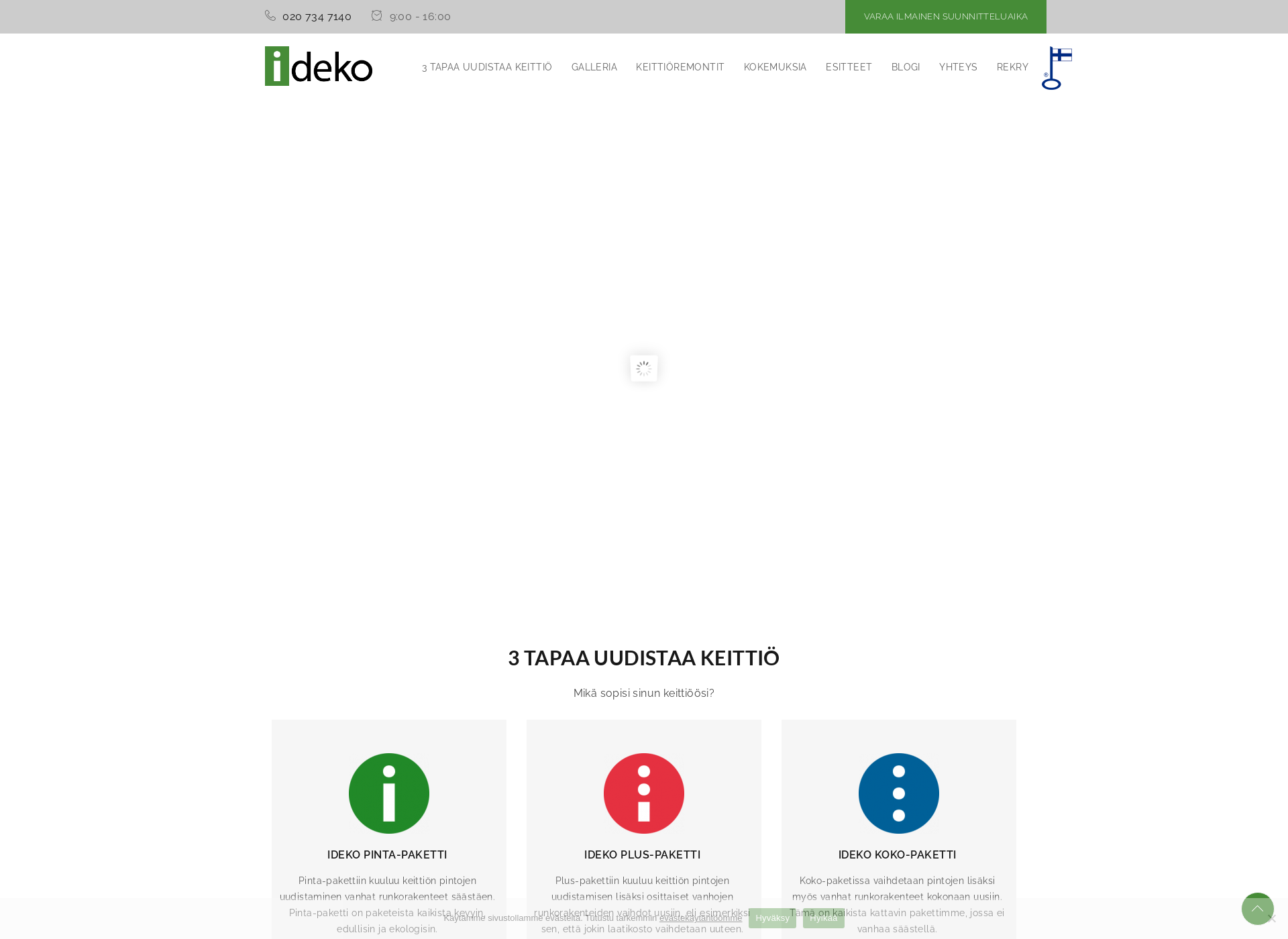Screenshot for ideko.fi
