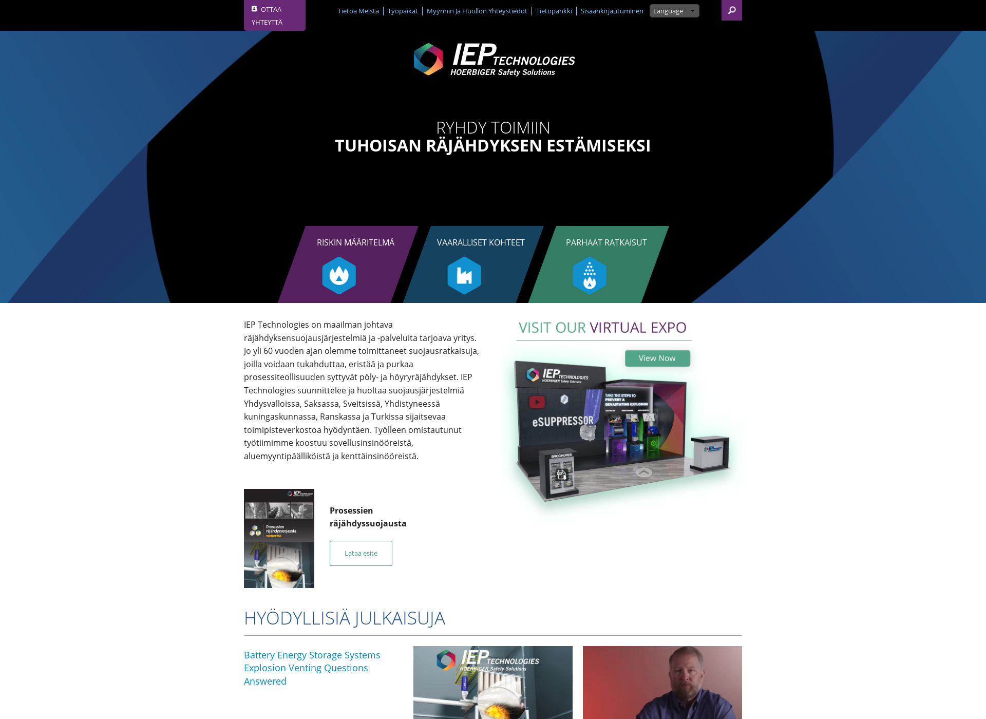 Screenshot for ieptechnologies.fi