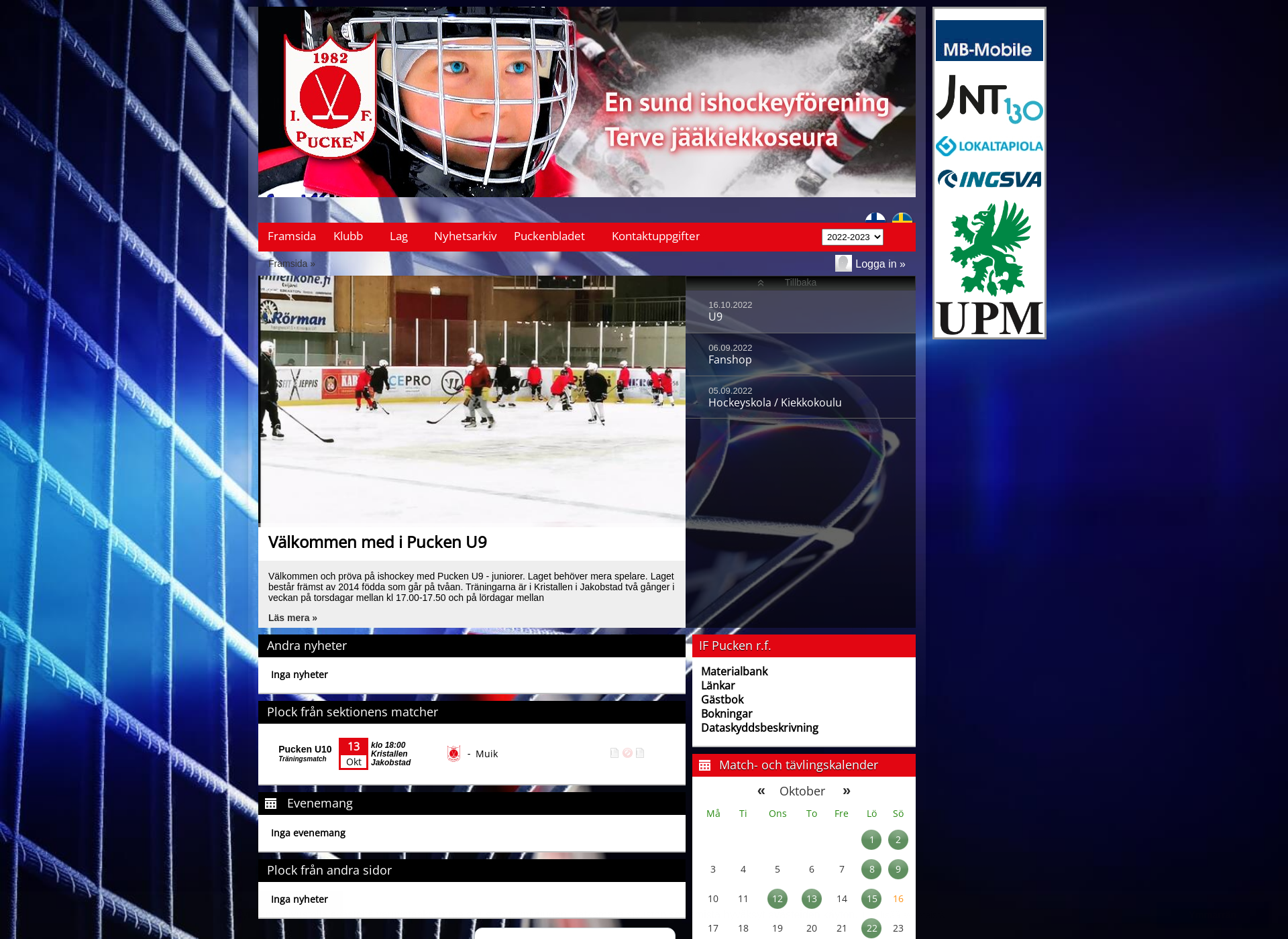 Screenshot for ifpucken.fi
