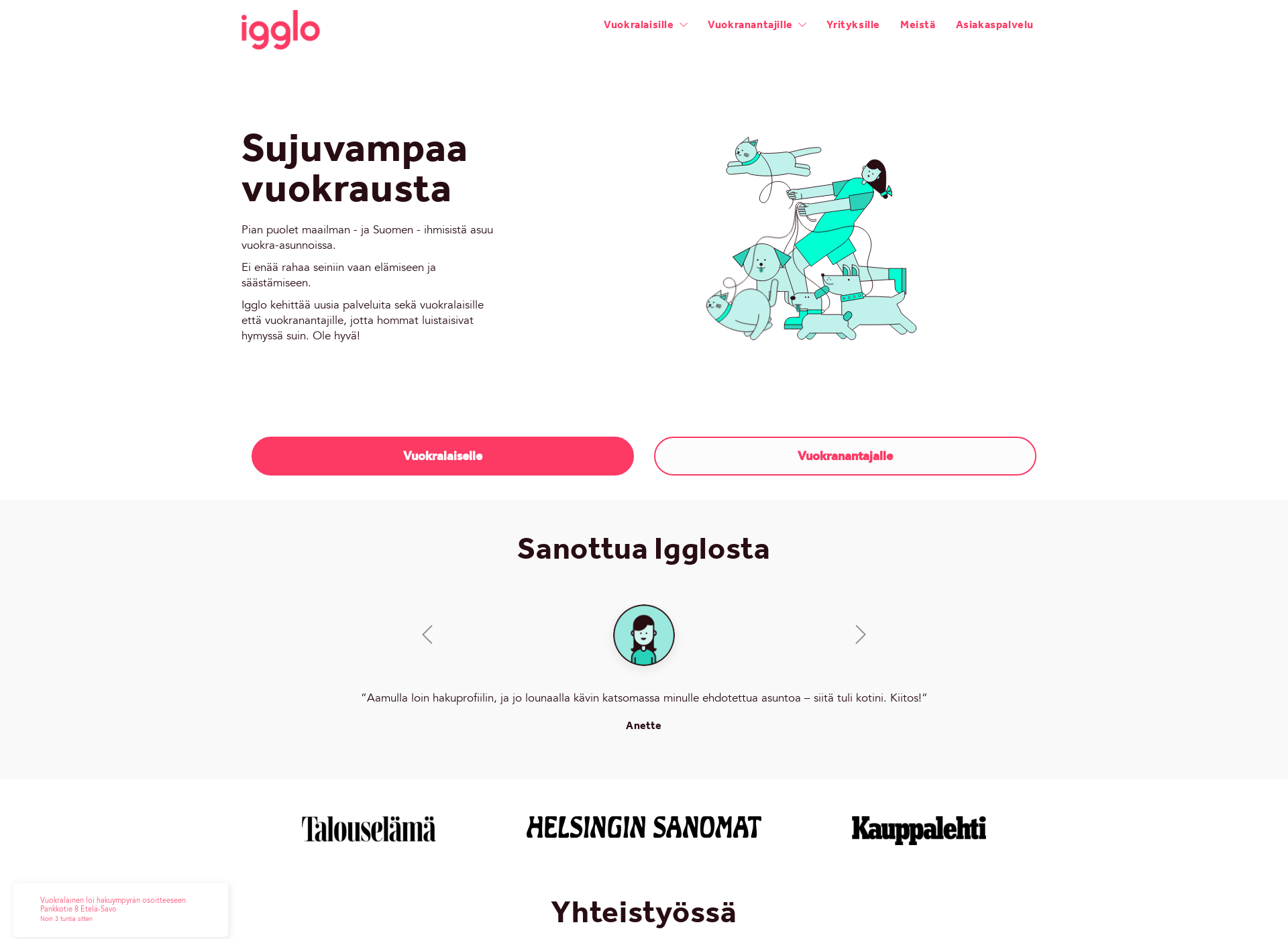 Screenshot for iggluu.fi