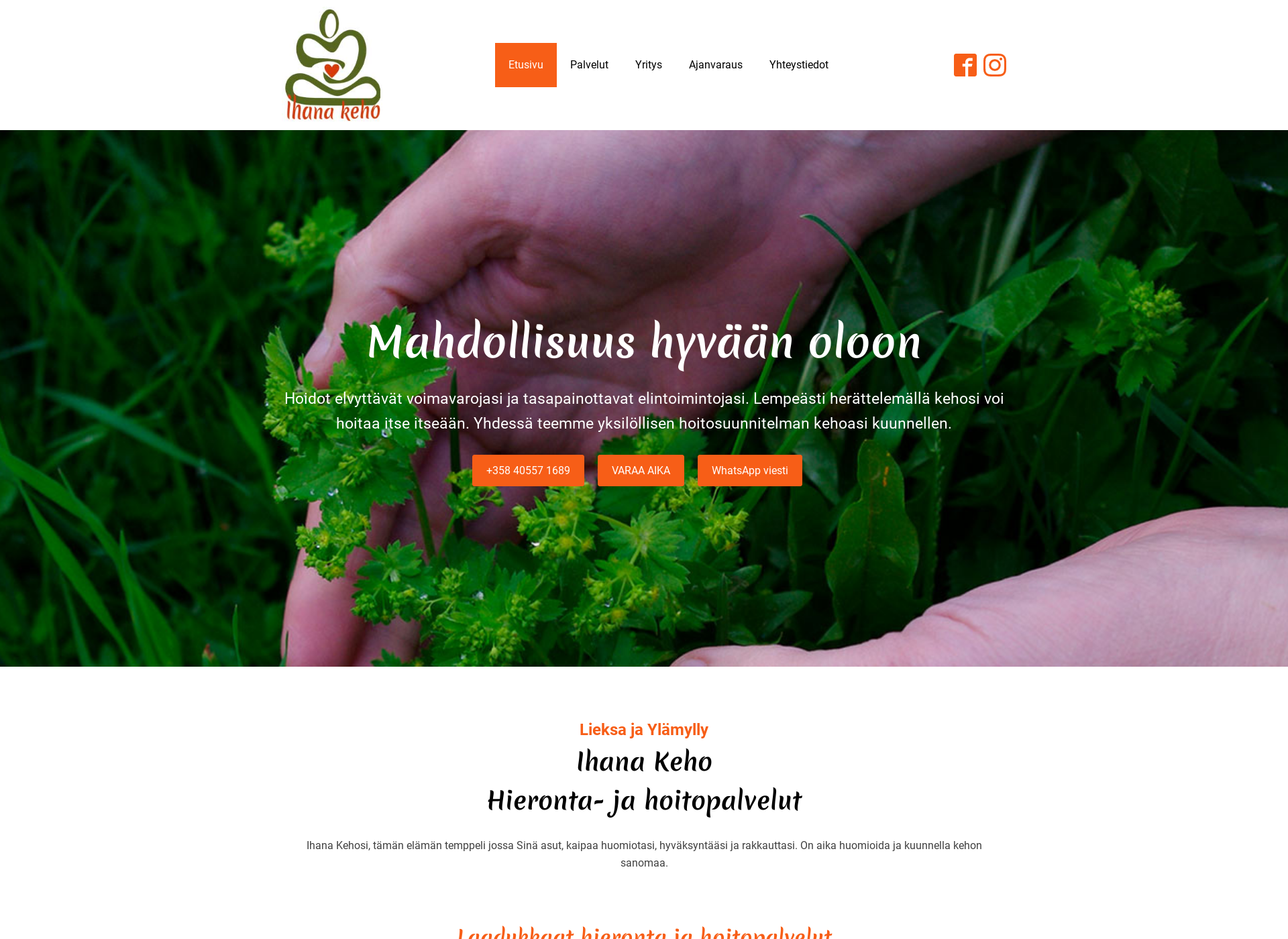 Screenshot for ihanakeho.fi