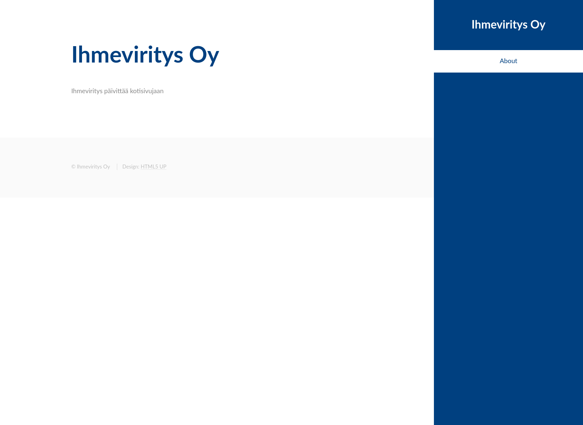 Skärmdump för ihmeviritys.fi