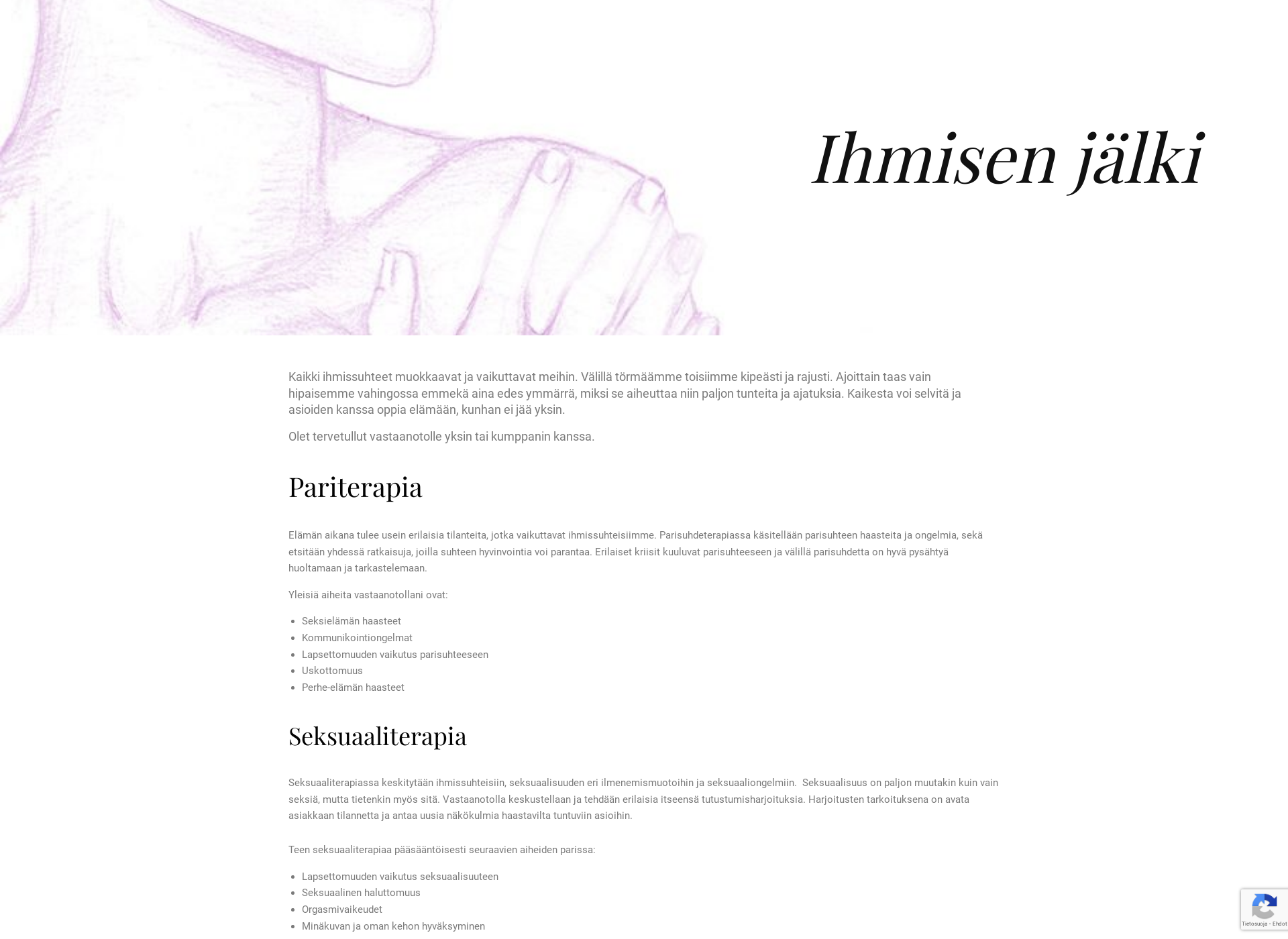 Skärmdump för ihmisenjalki.fi