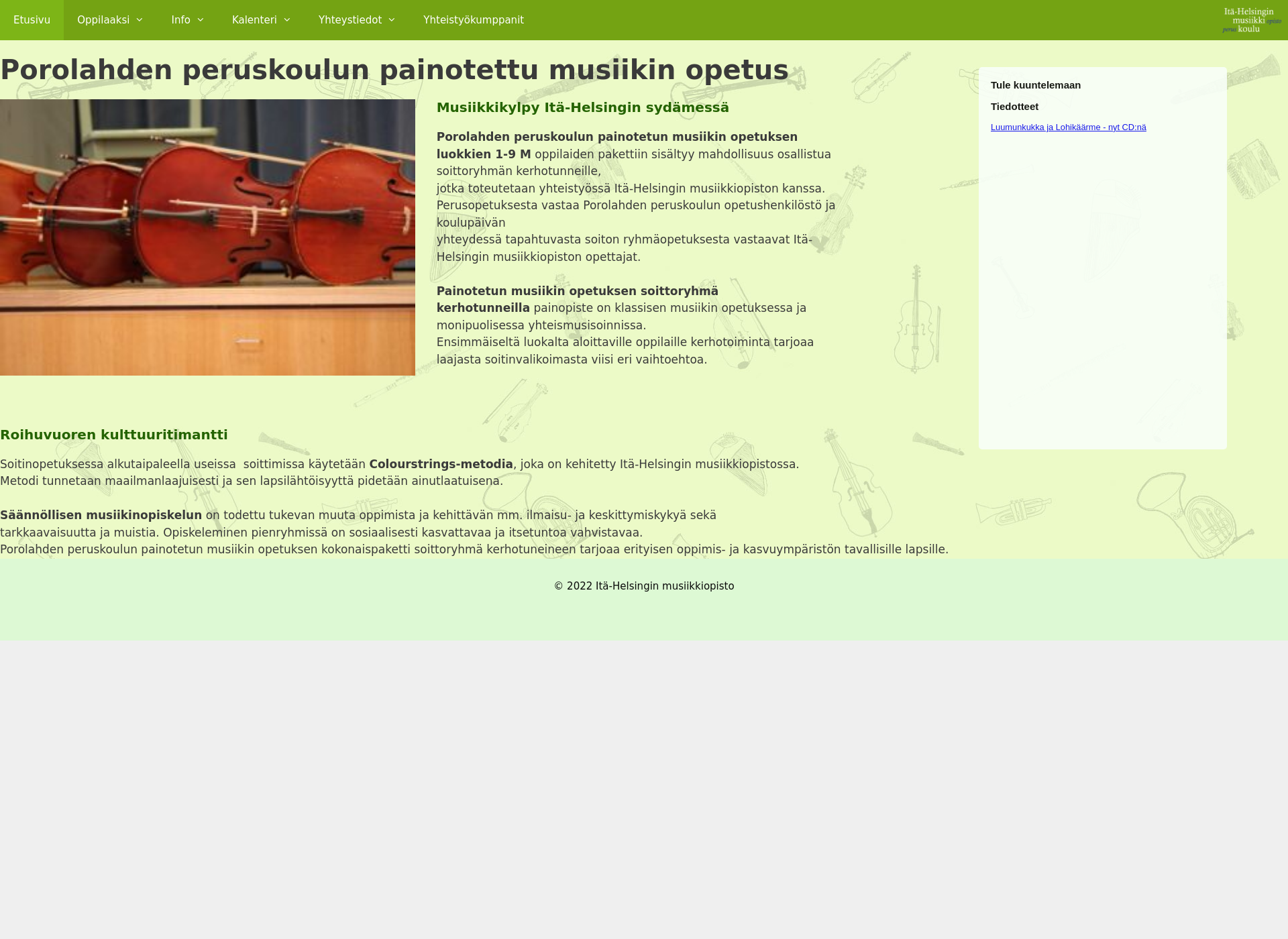 Screenshot for ihmu.fi