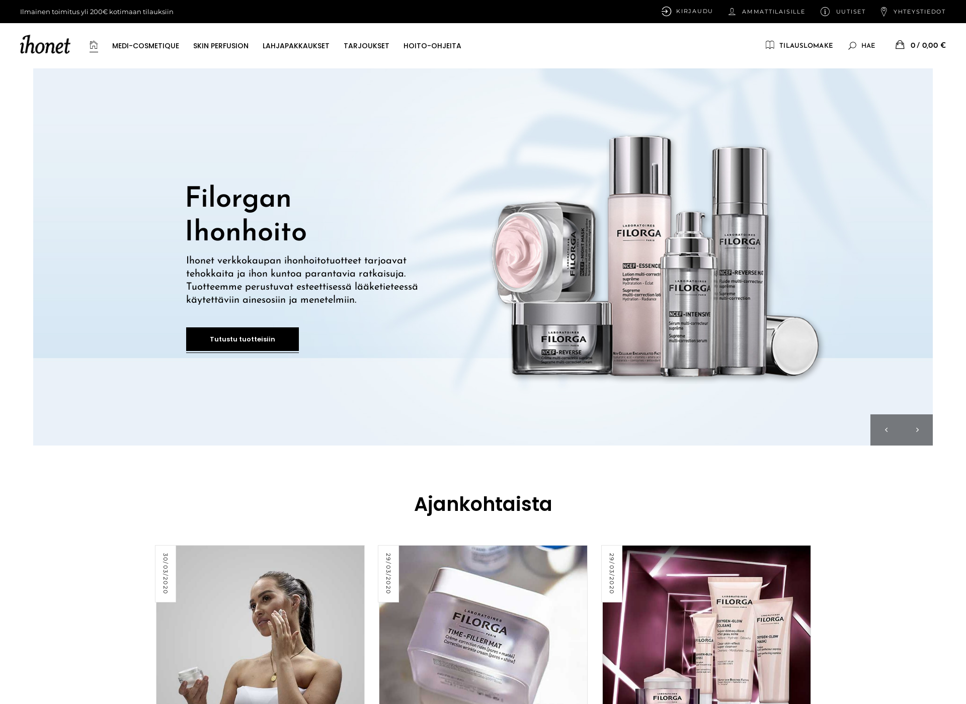 Screenshot for ihonet.fi
