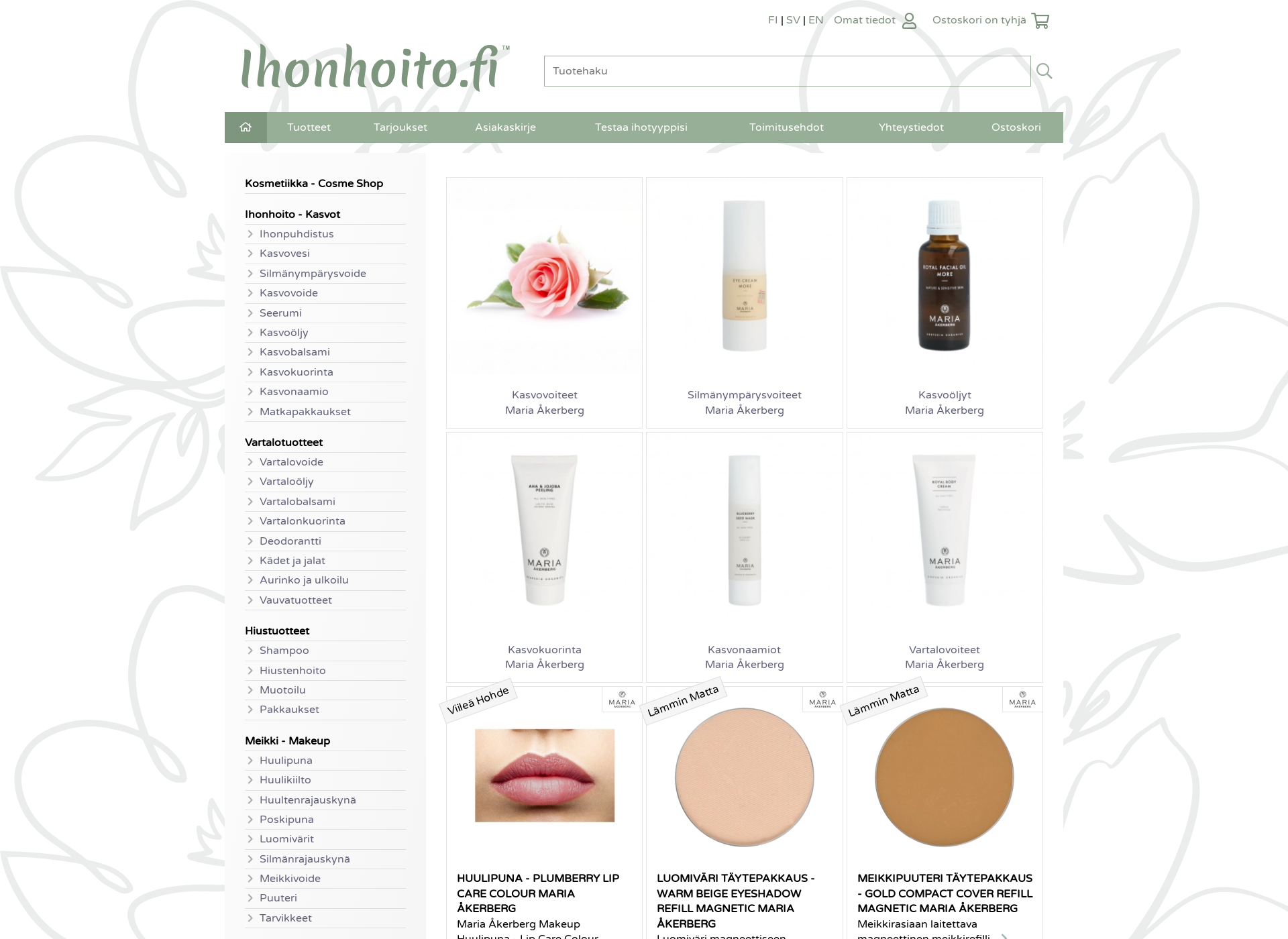 Screenshot for ihonhoito.fi