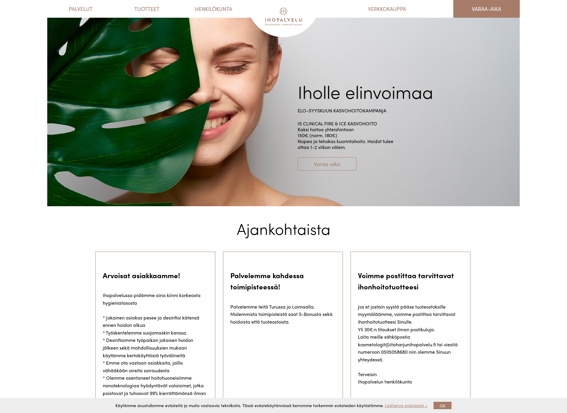 Screenshot for ihopalvelu.fi