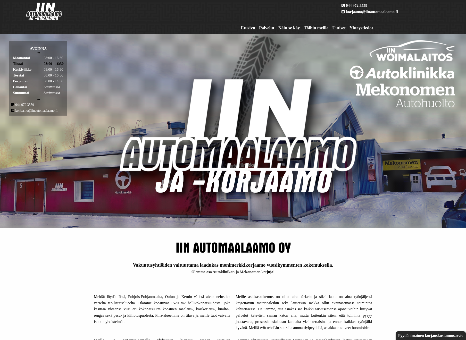 Screenshot for iinautomaalaamo.fi