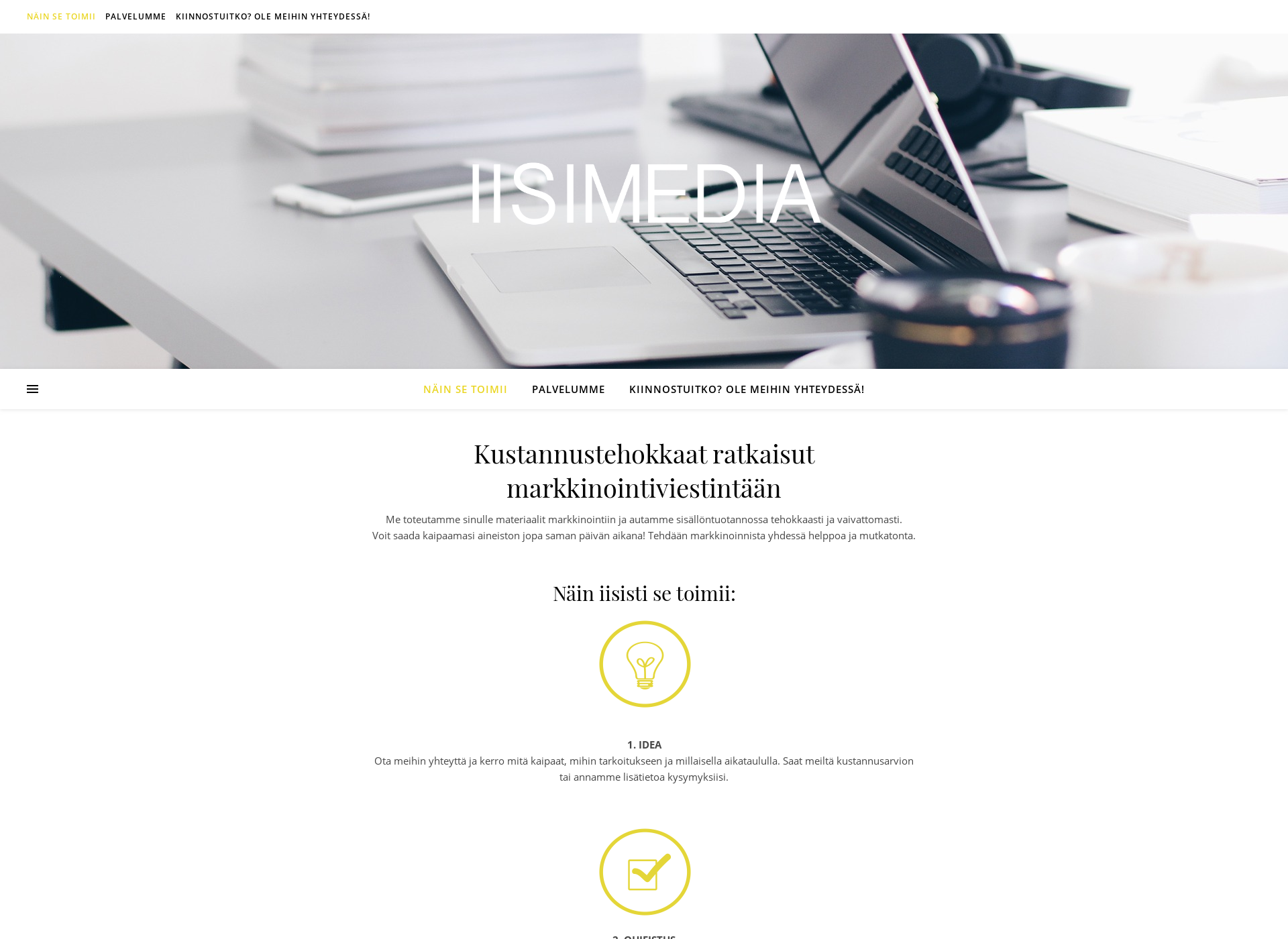 Skärmdump för iisimedia.fi