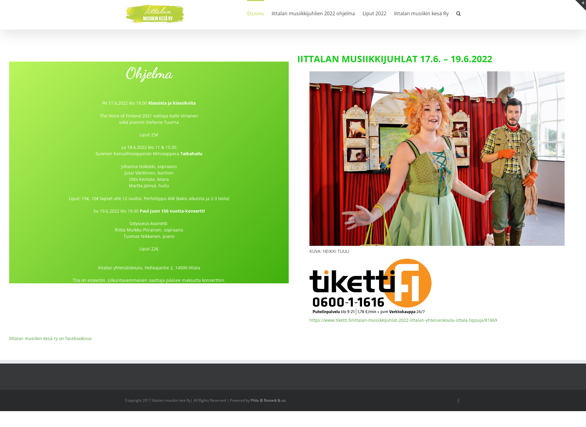 Screenshot for iittalanmusiikinkesa.fi