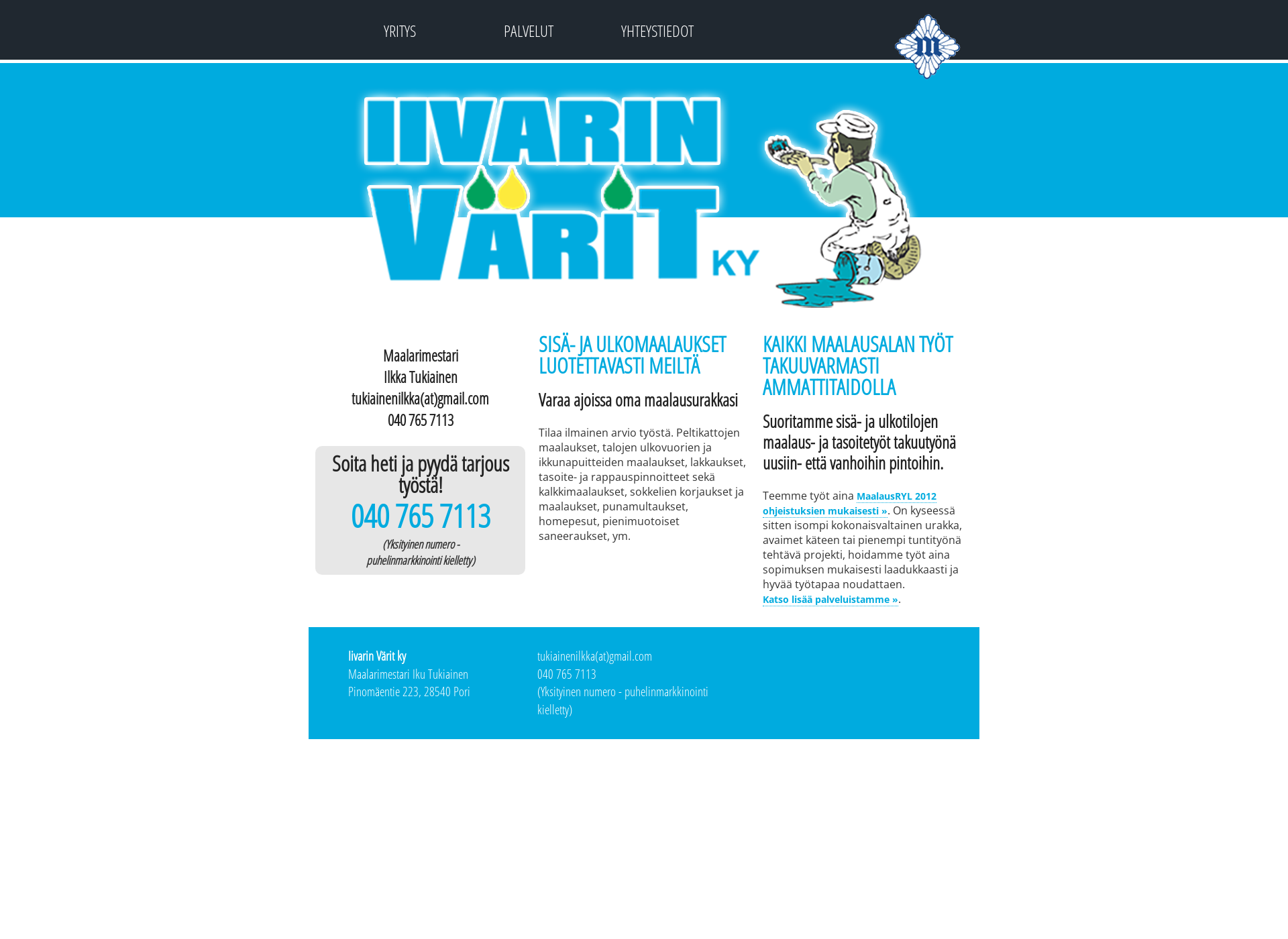 Screenshot for iivarinvarit.fi