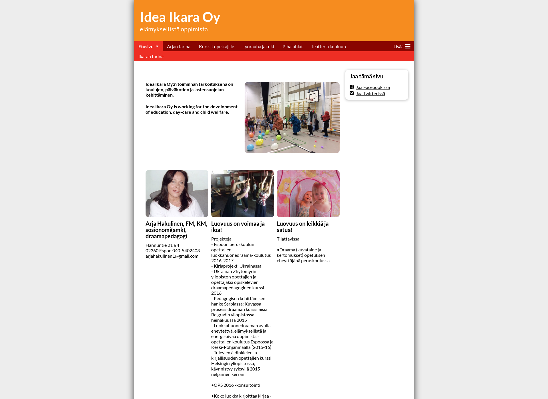 Screenshot for ikara.fi
