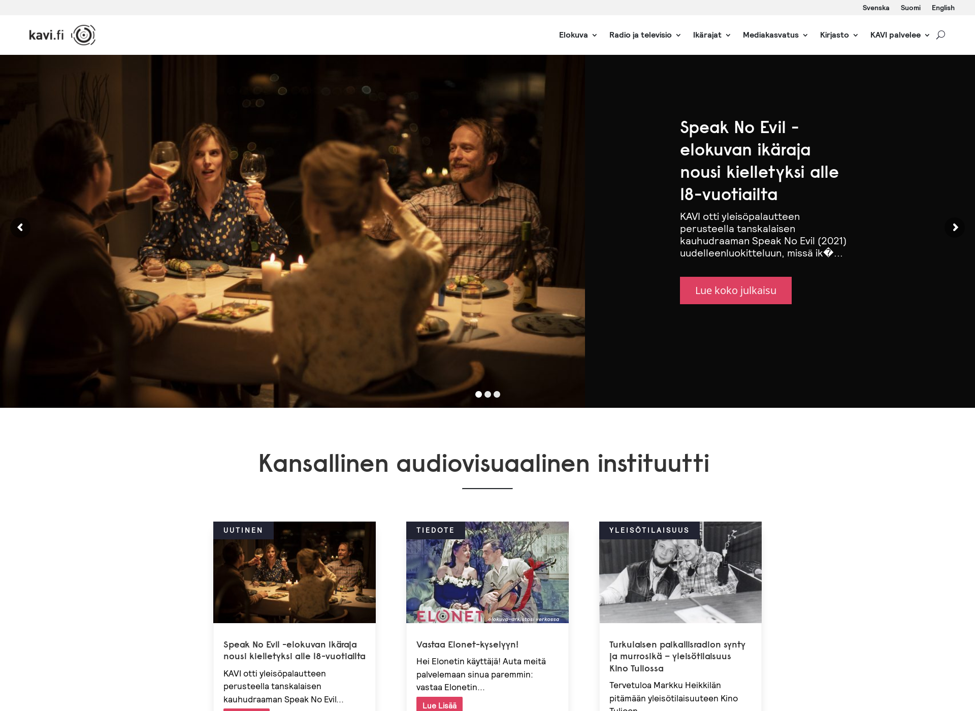 Screenshot for ikaraja.fi