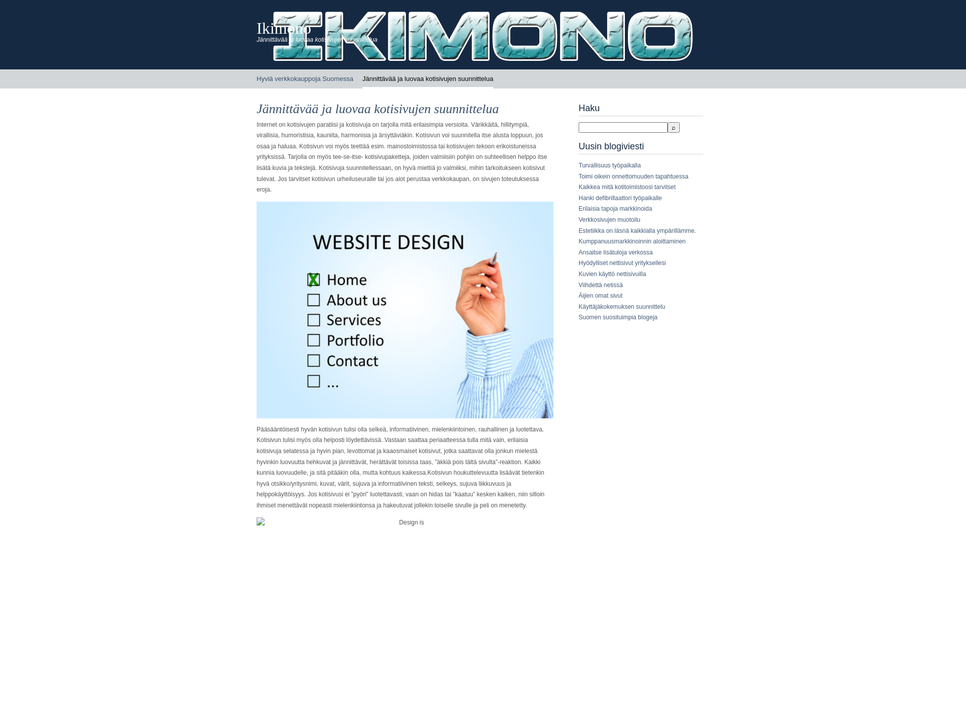 Screenshot for ikimono.fi