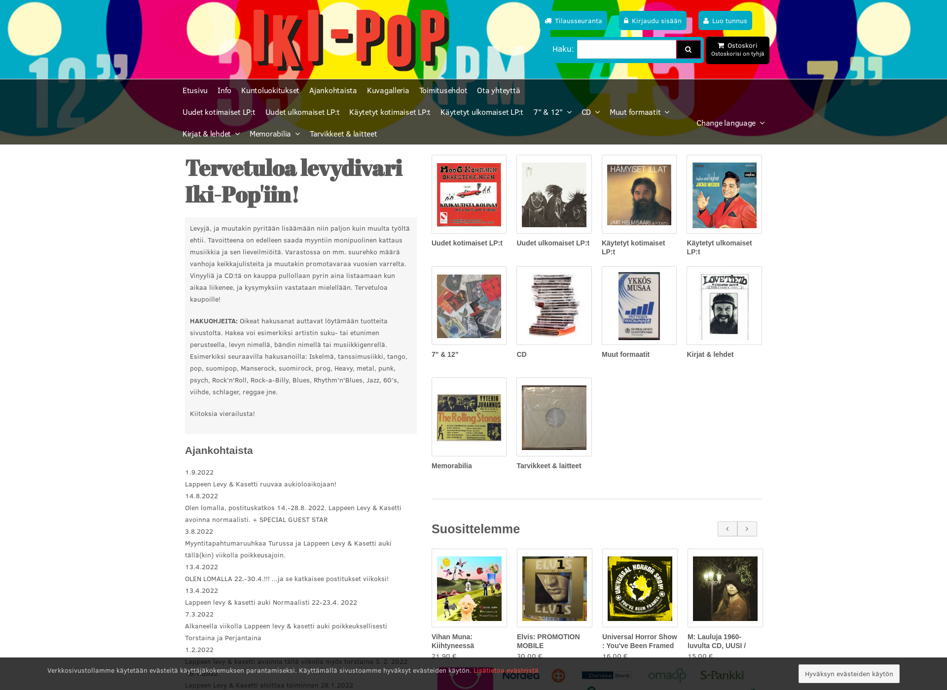 Screenshot for ikipop.fi