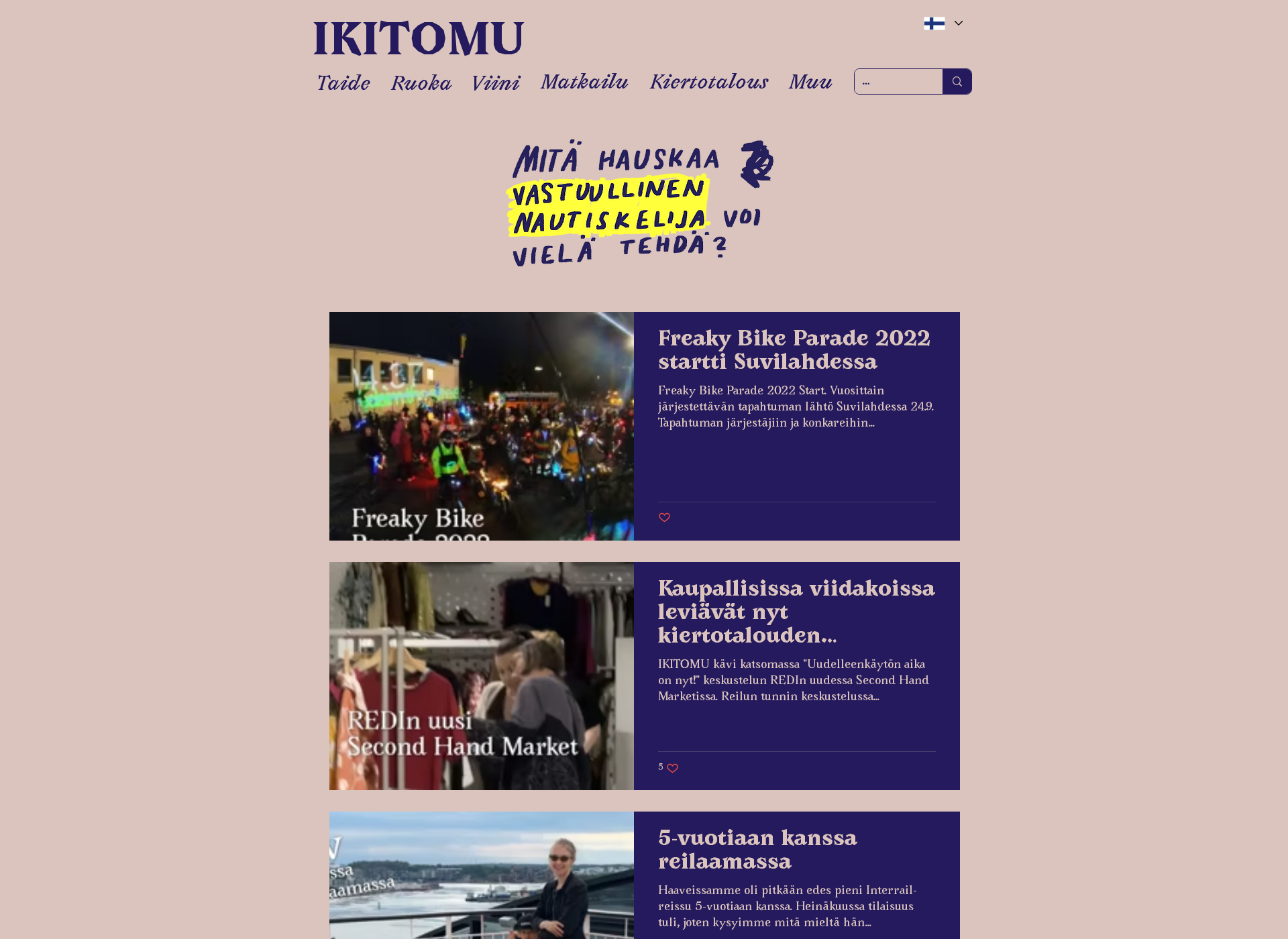 Screenshot for ikitomu.com