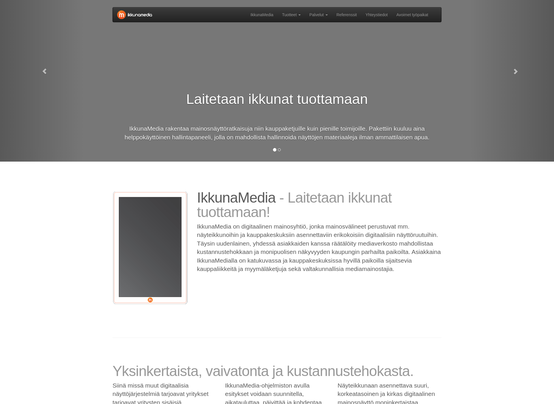 Screenshot for ikkunamedia.fi