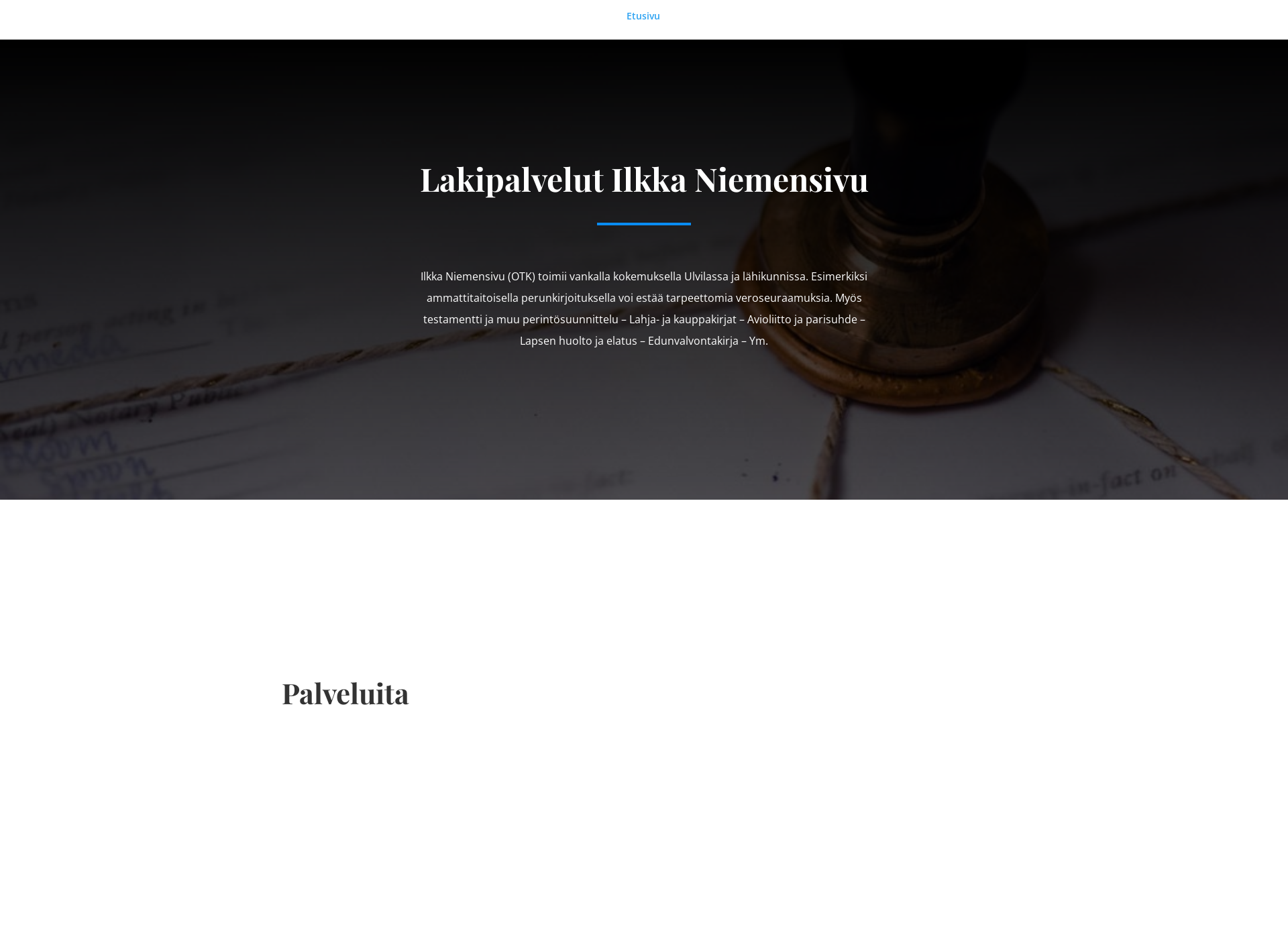 Screenshot for ilkkaniemensivu.fi