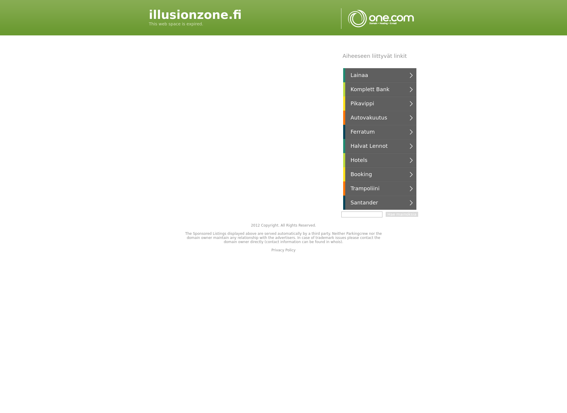 Screenshot for illusionzone.fi