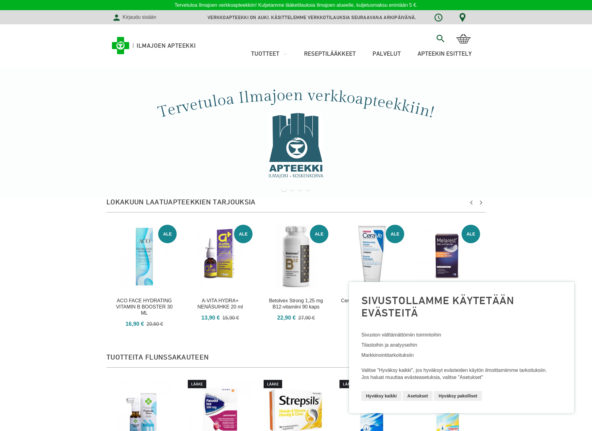 Screenshot for ilmajoenverkkoapteekki.fi